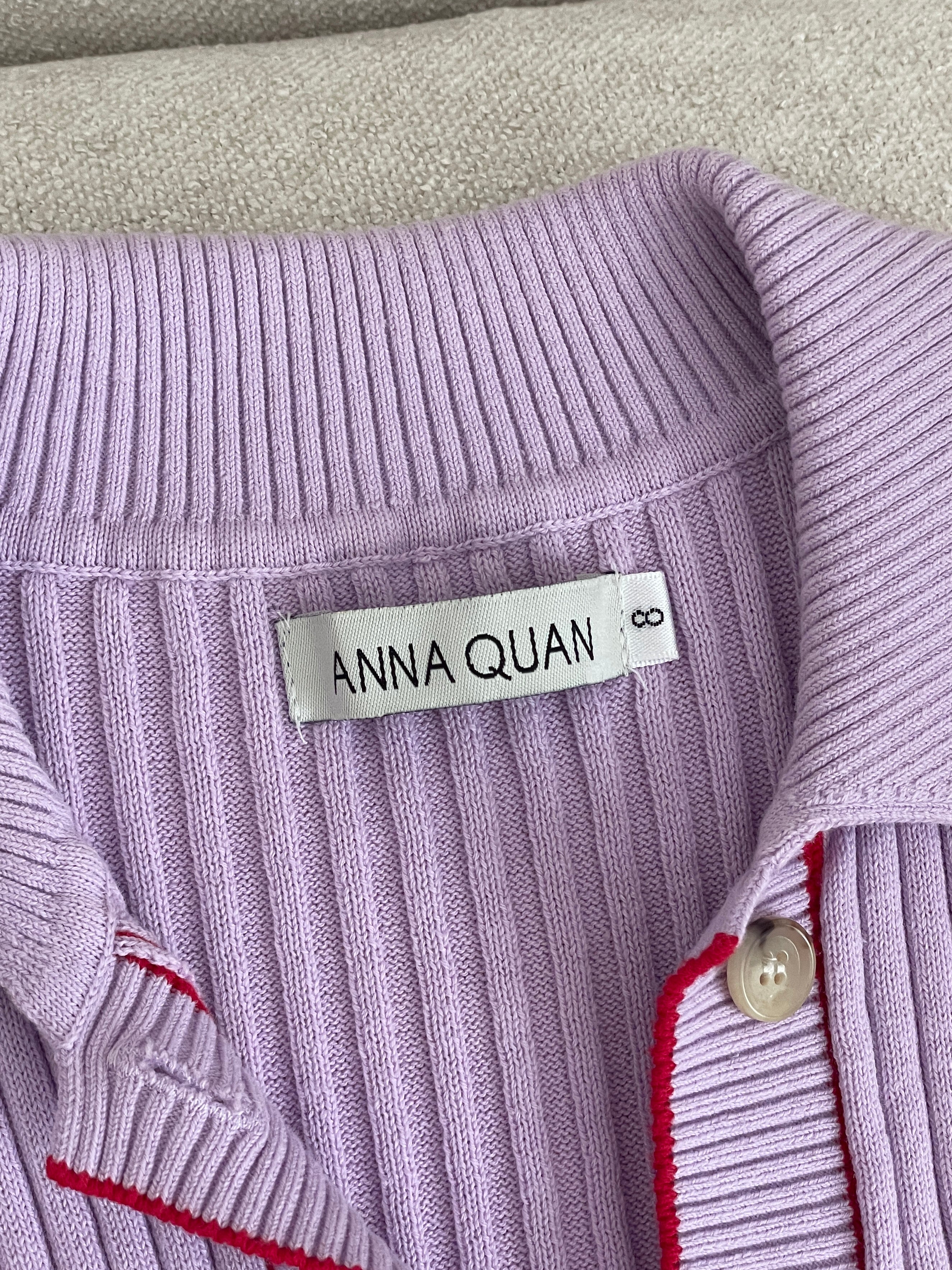 'Eden' Rib Knit Polo Top, Size AU 8