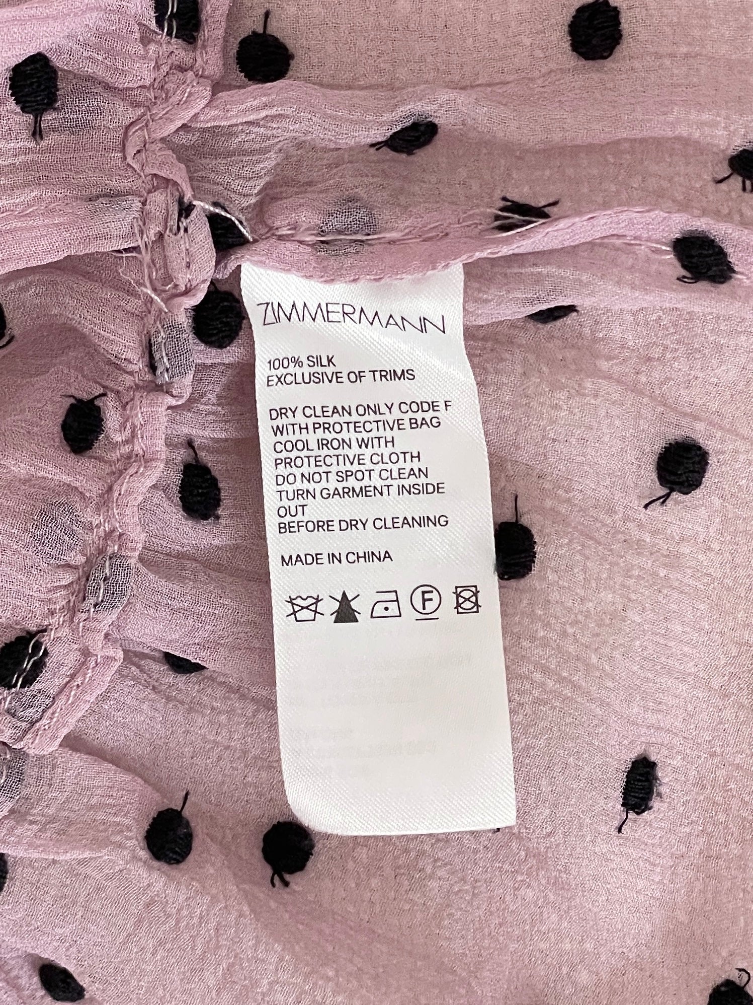'Ninety-Six' Silk Tie-Neck Dress, Size 3 | AU 14