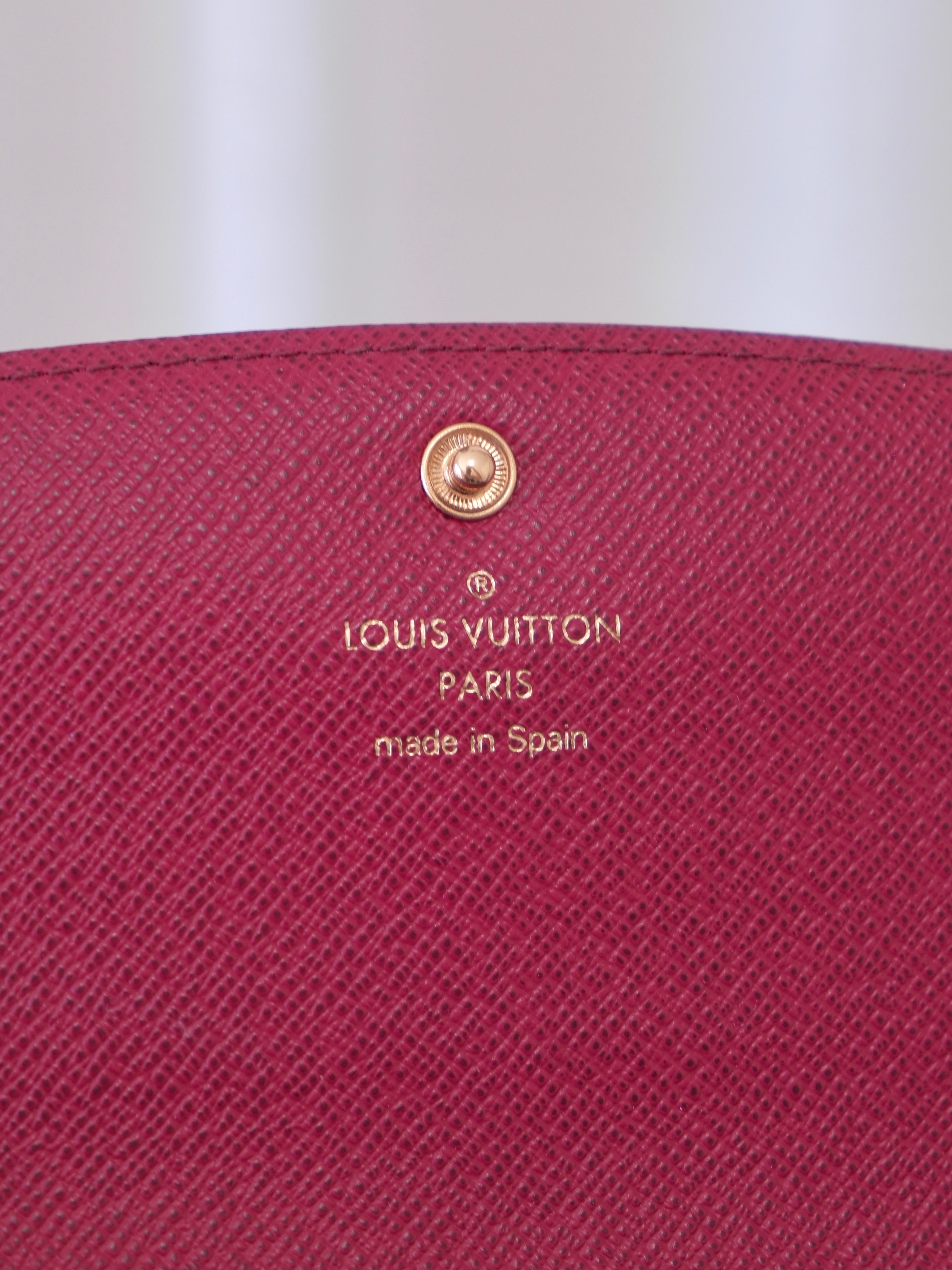 'Emilie' Monogram Canvas Wallet