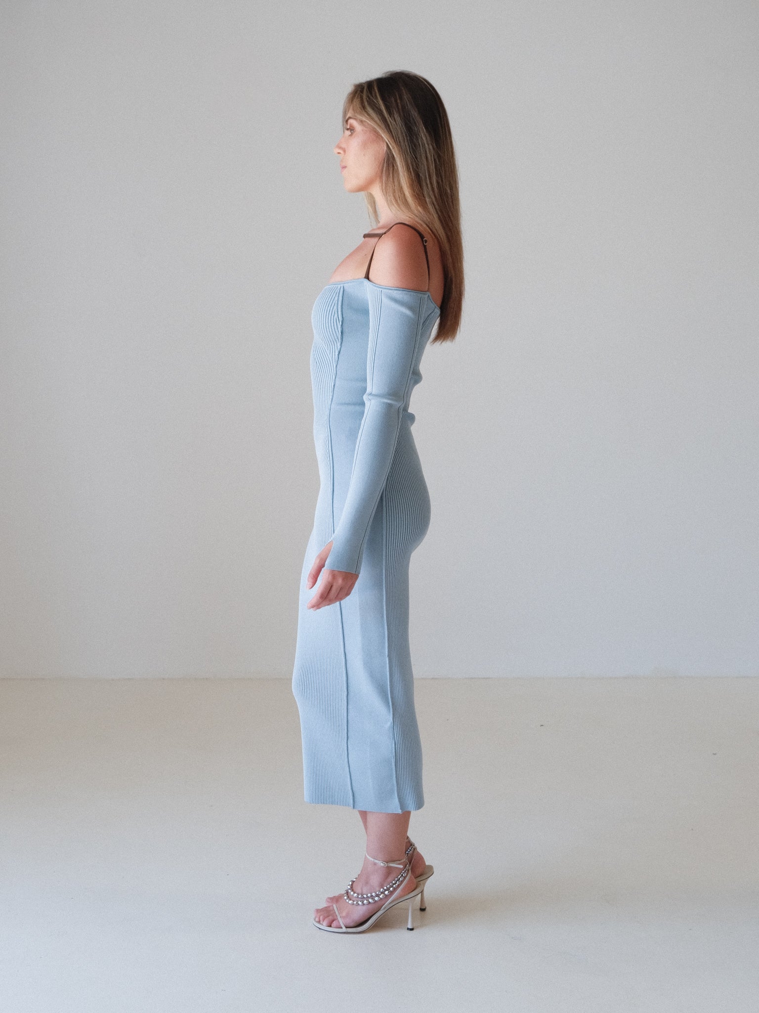 'La Robe Sierra' Knit Midi Dress, Size FR 34 | AU 6
