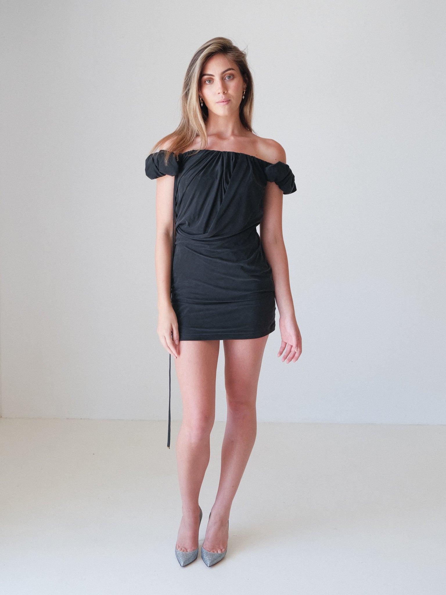 'La Robe Ciceri' Draped Mini Dress, Size M
