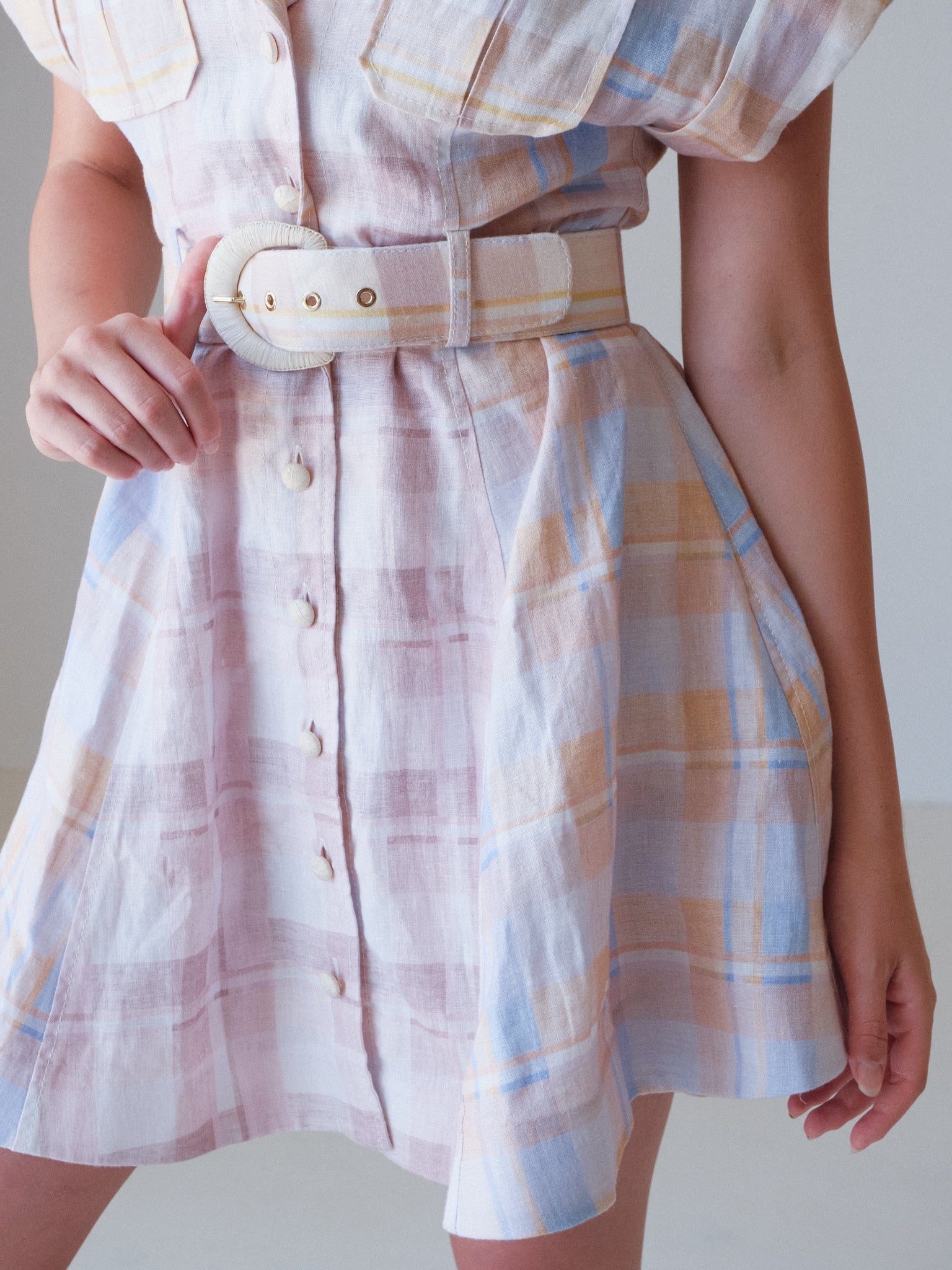 'Dancer' Spliced Mini Dress, Size 0 | AU 8