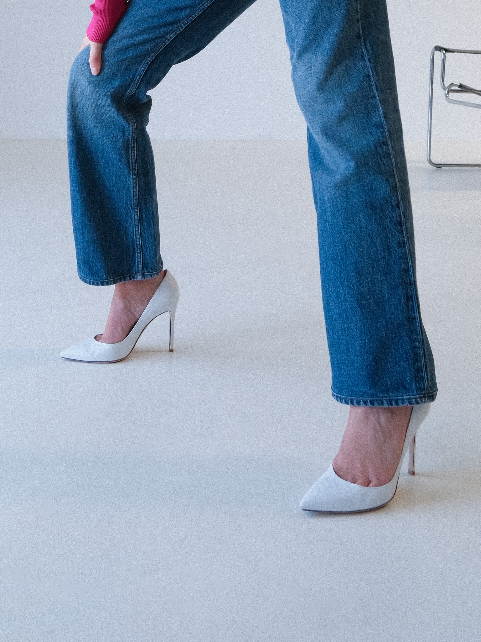 'Gianvito 105' Leather Heeled Pumps, Size 38.5