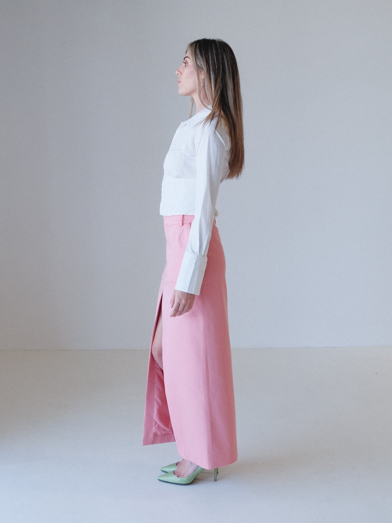 'Faith' Corset Style Cropped Shirt, Size 0 | AU 6