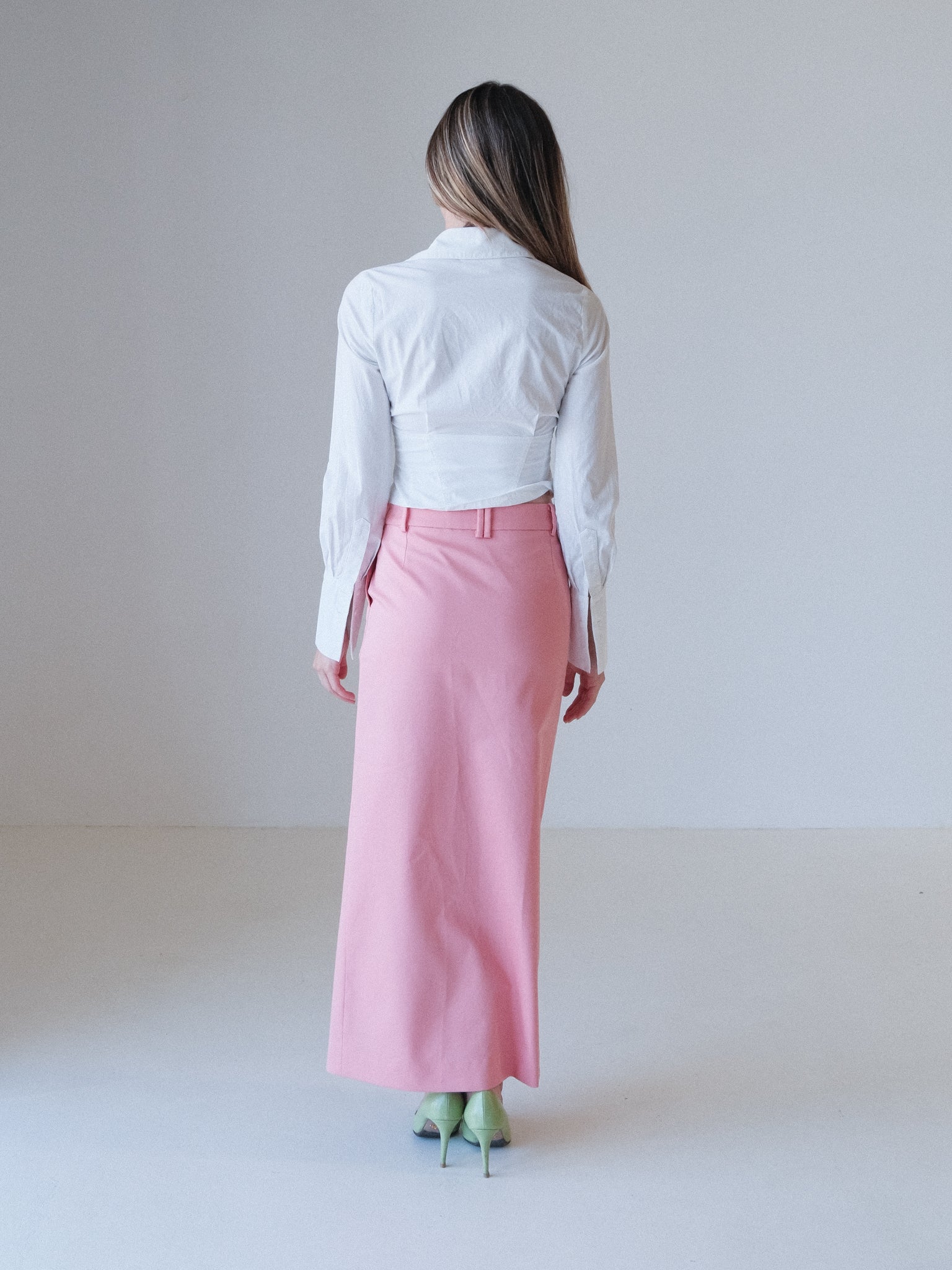 'Faith' Corset Style Cropped Shirt, Size 0 | AU 6