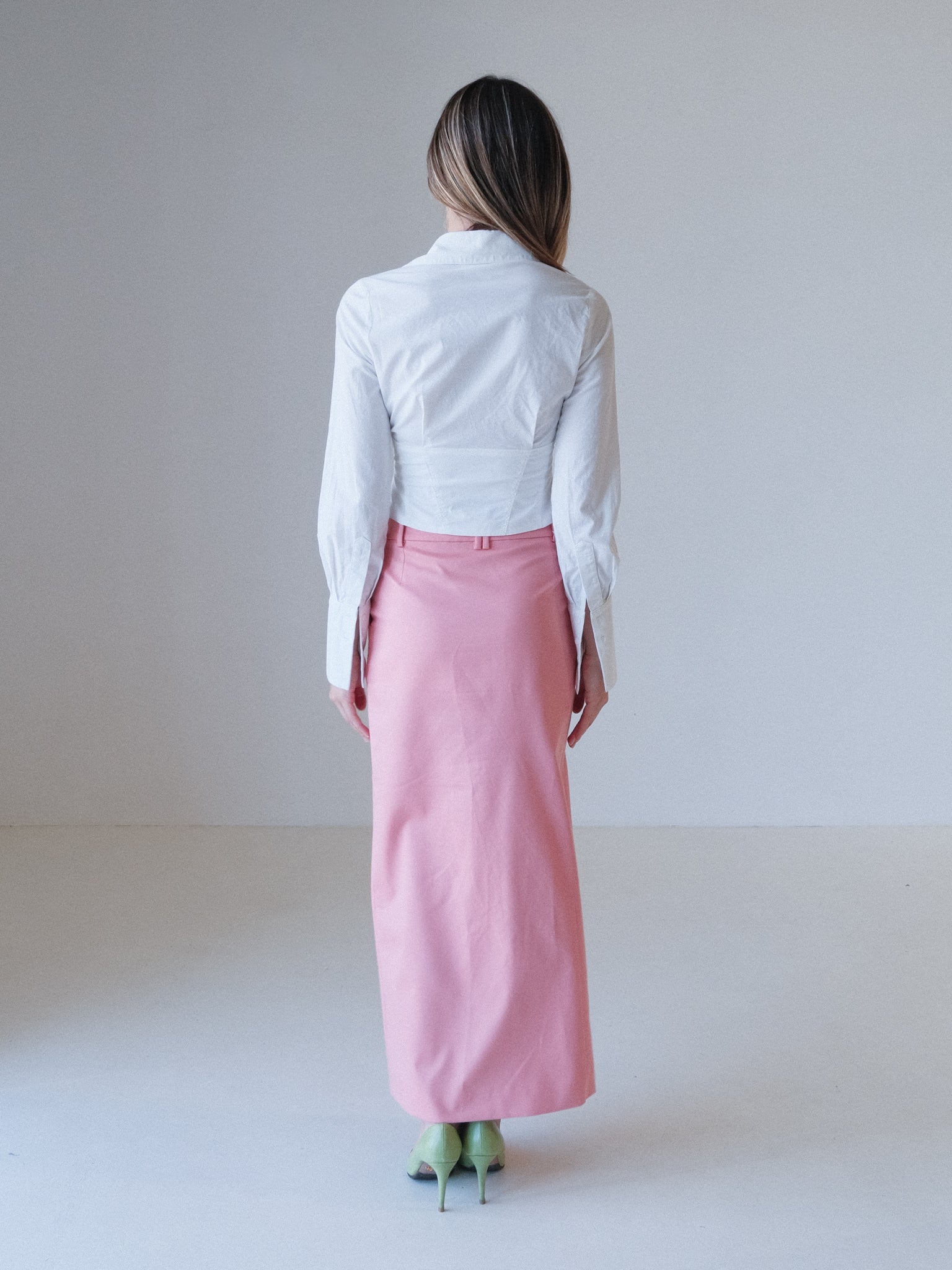 'Giacomo' Front Split Midi Skirt, Size 0 | AU 6