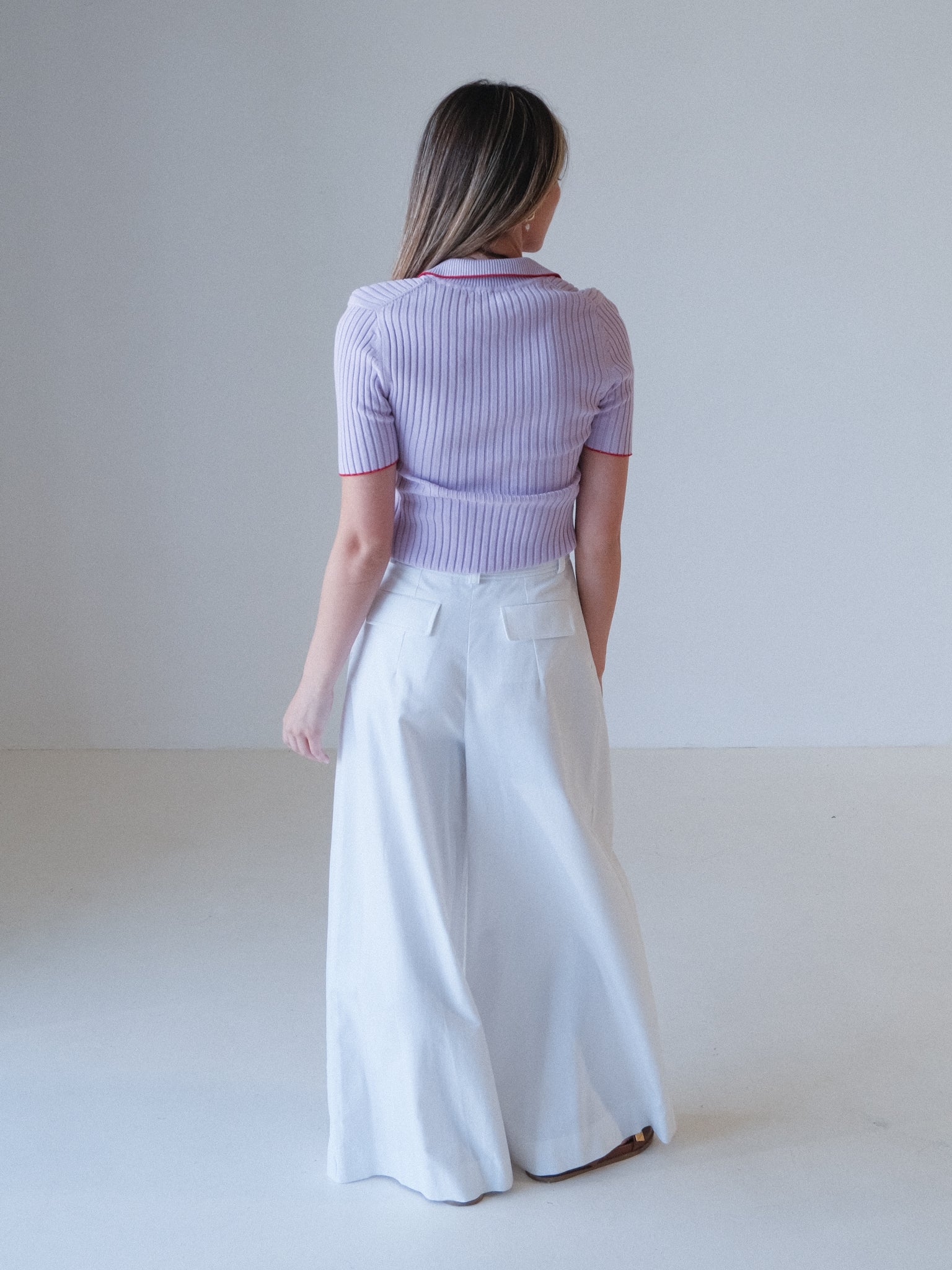 Pleat Drape Leg Trouser, Size AU 6