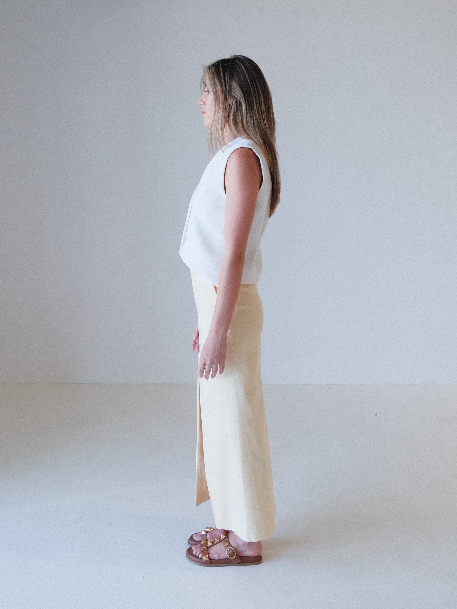 'Giacomo' Front Split Midi Skirt, Size 0 | AU 6