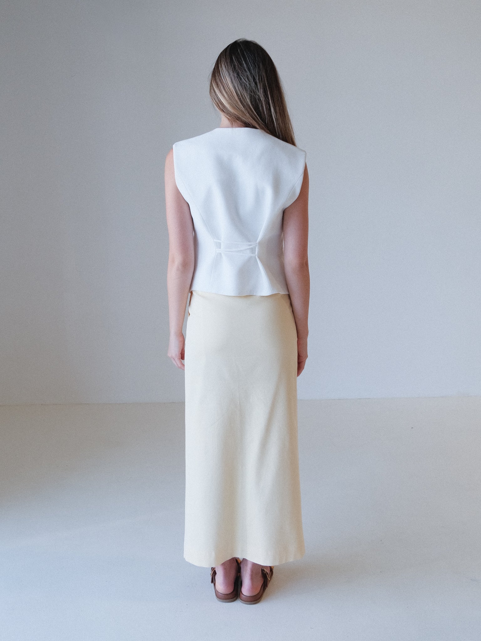 'Giacomo' Front Split Midi Skirt, Size 0 | AU 6