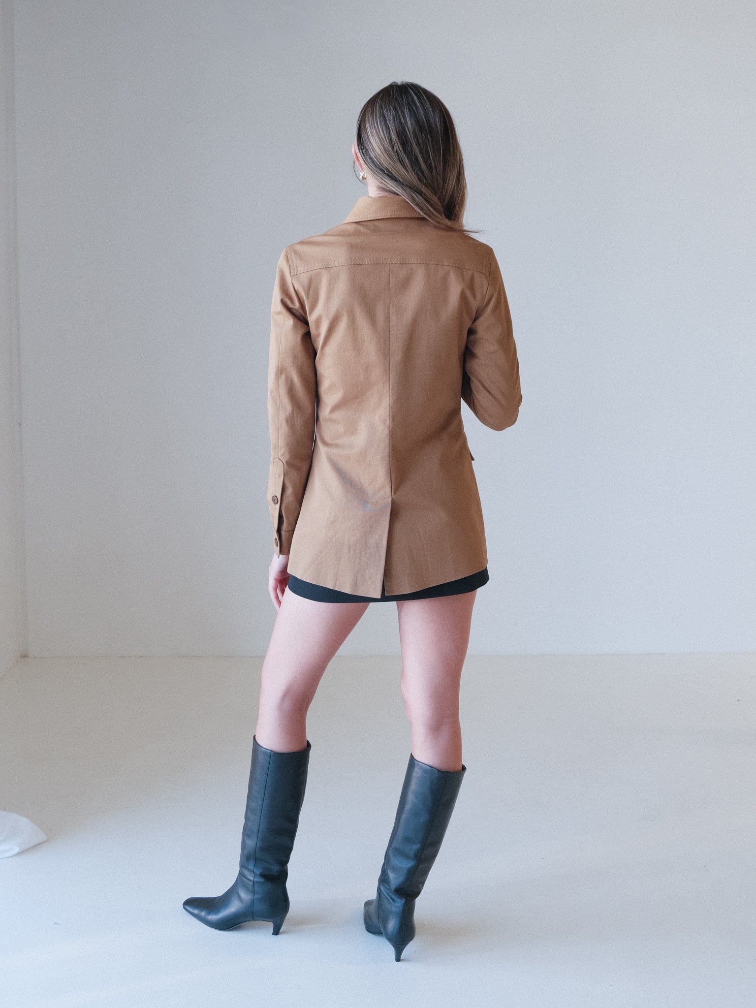'Chase' Cotton-blend Twill Utility Jacket, Size XS