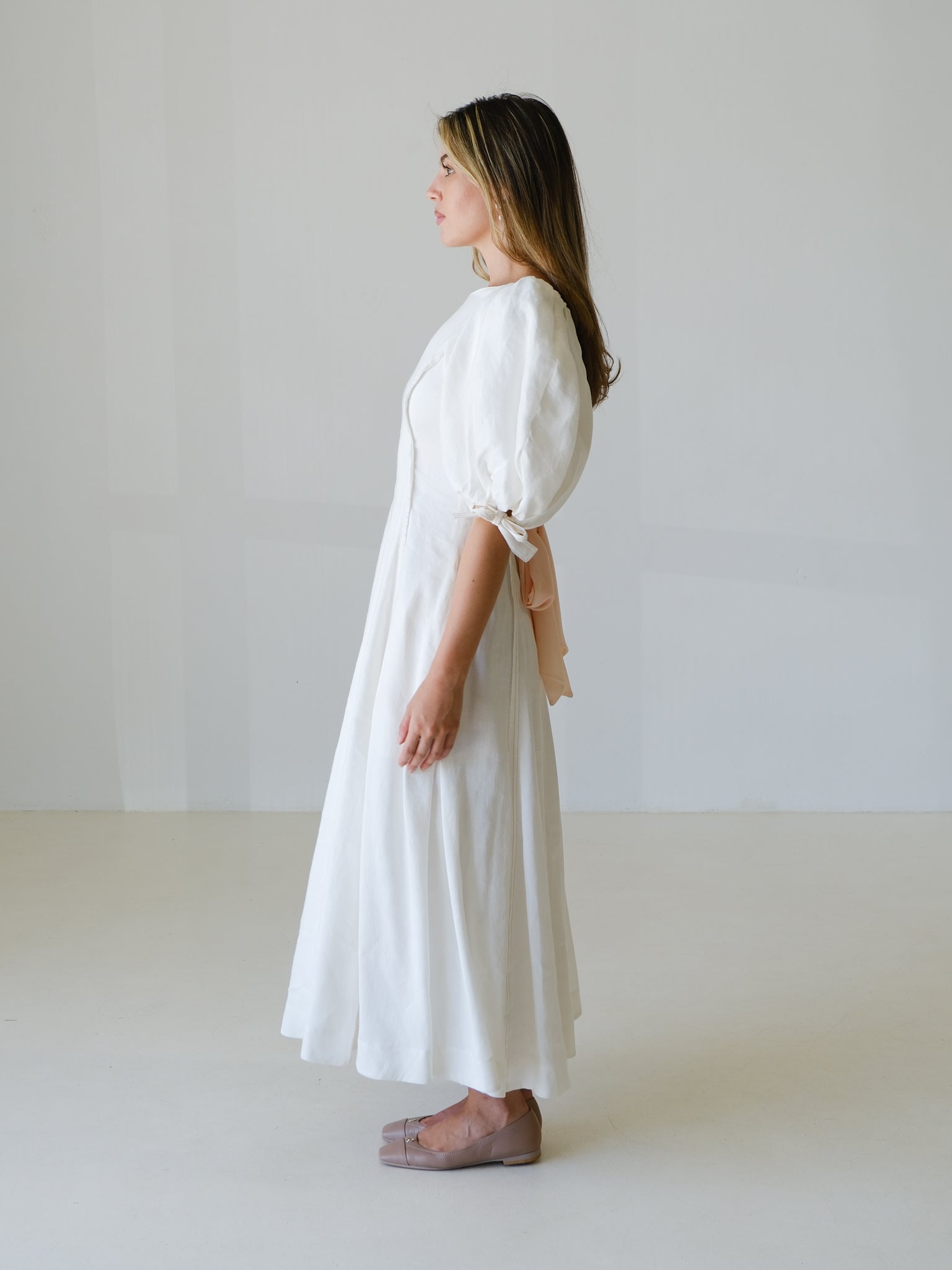'Overture' Laced Ballet Midi Dress, Size AU 6