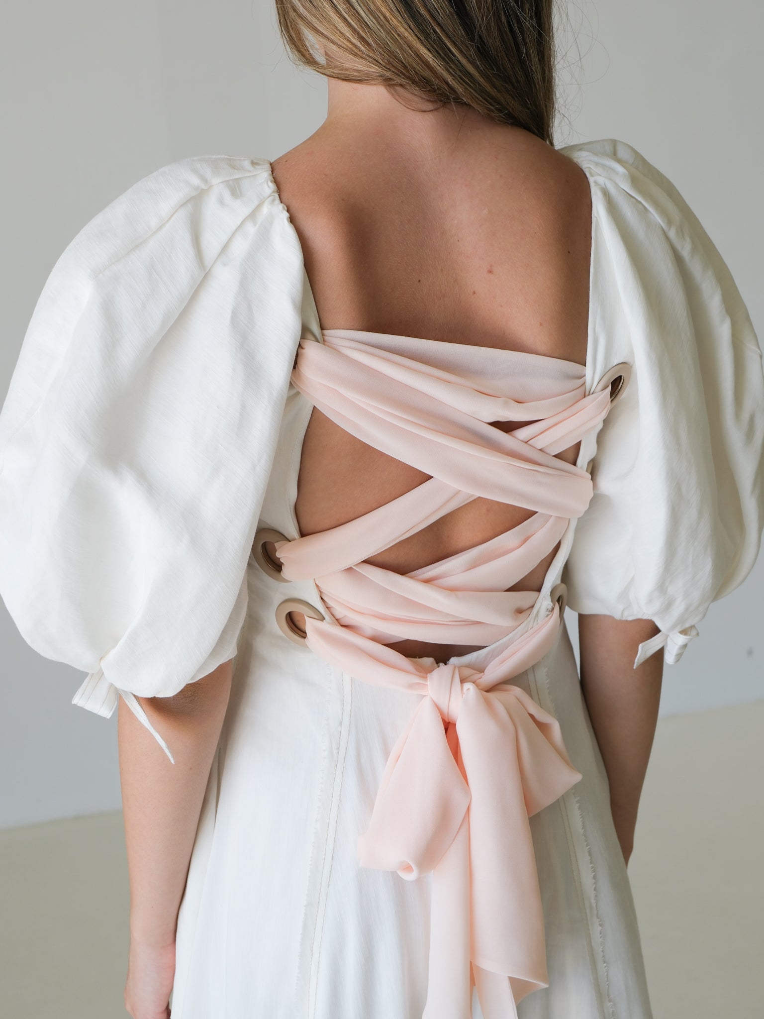 'Overture' Laced Ballet Midi Dress, Size AU 6