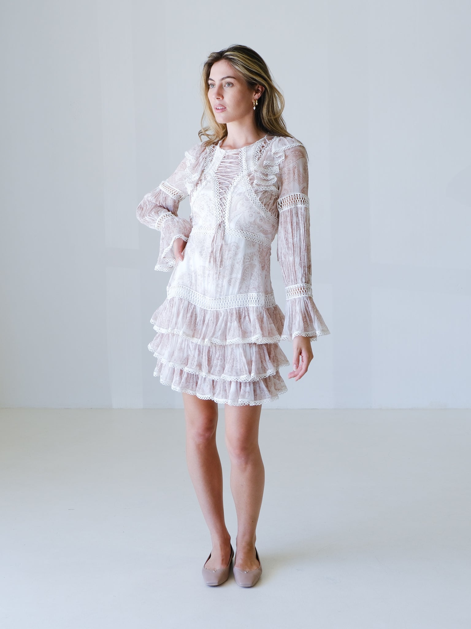 'Papilio' Silk Mini Dress, Size AU 8