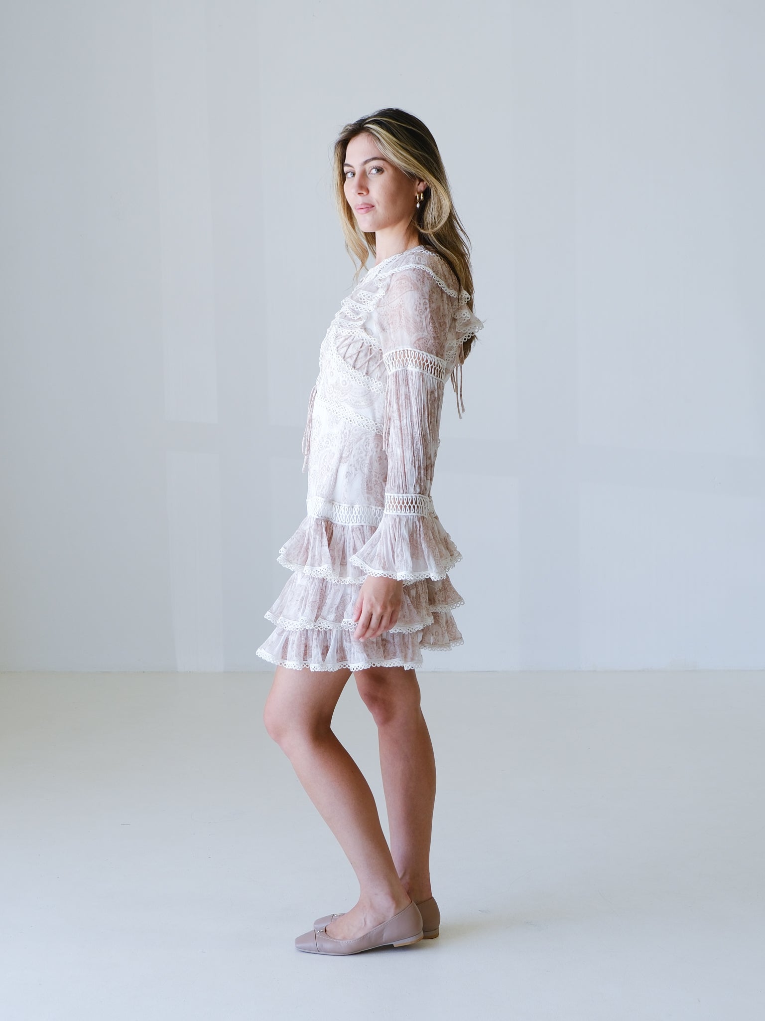 'Papilio' Silk Mini Dress, Size AU 8