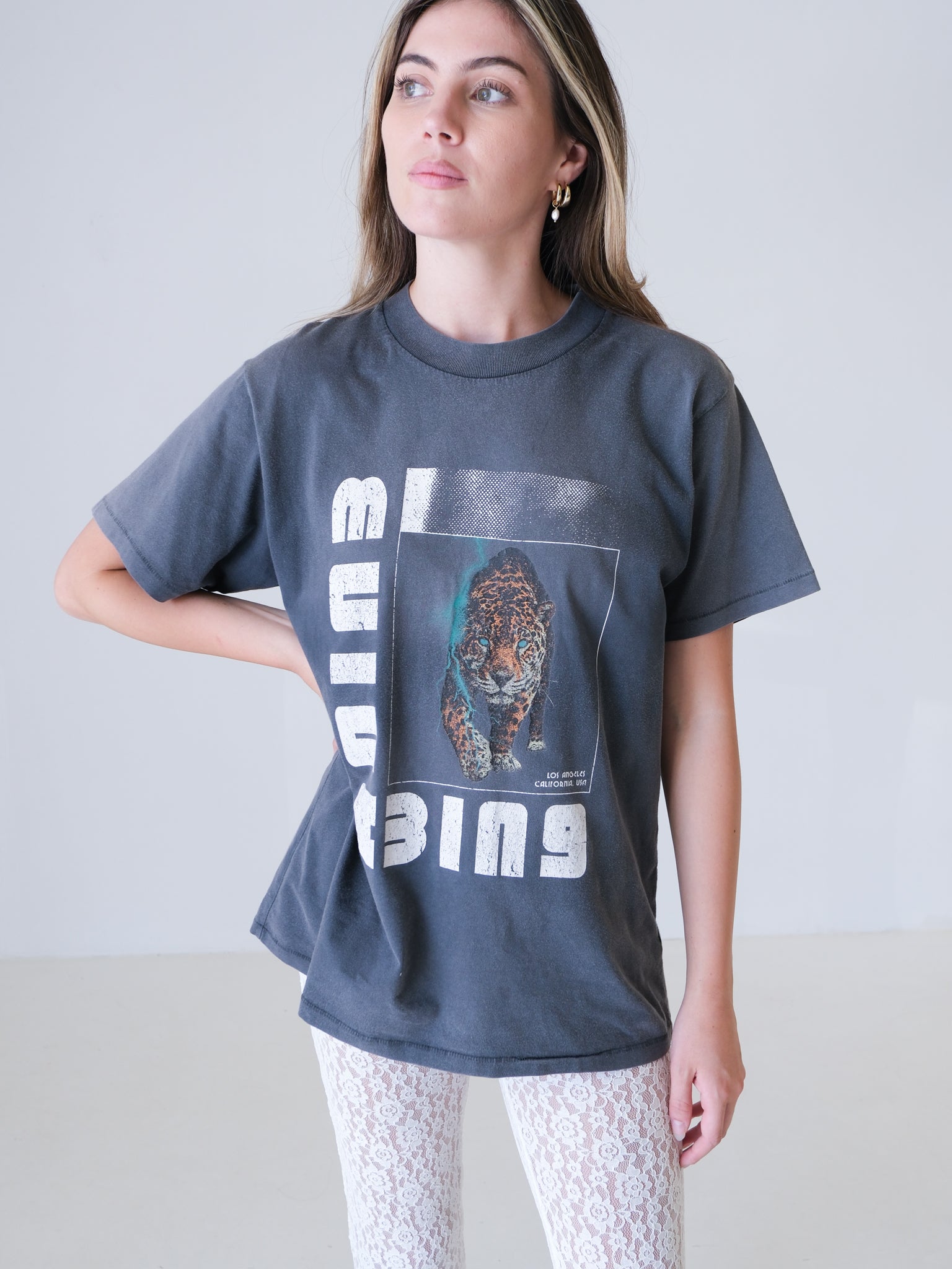 'Wild Cat' Graphic Tee, Size S
