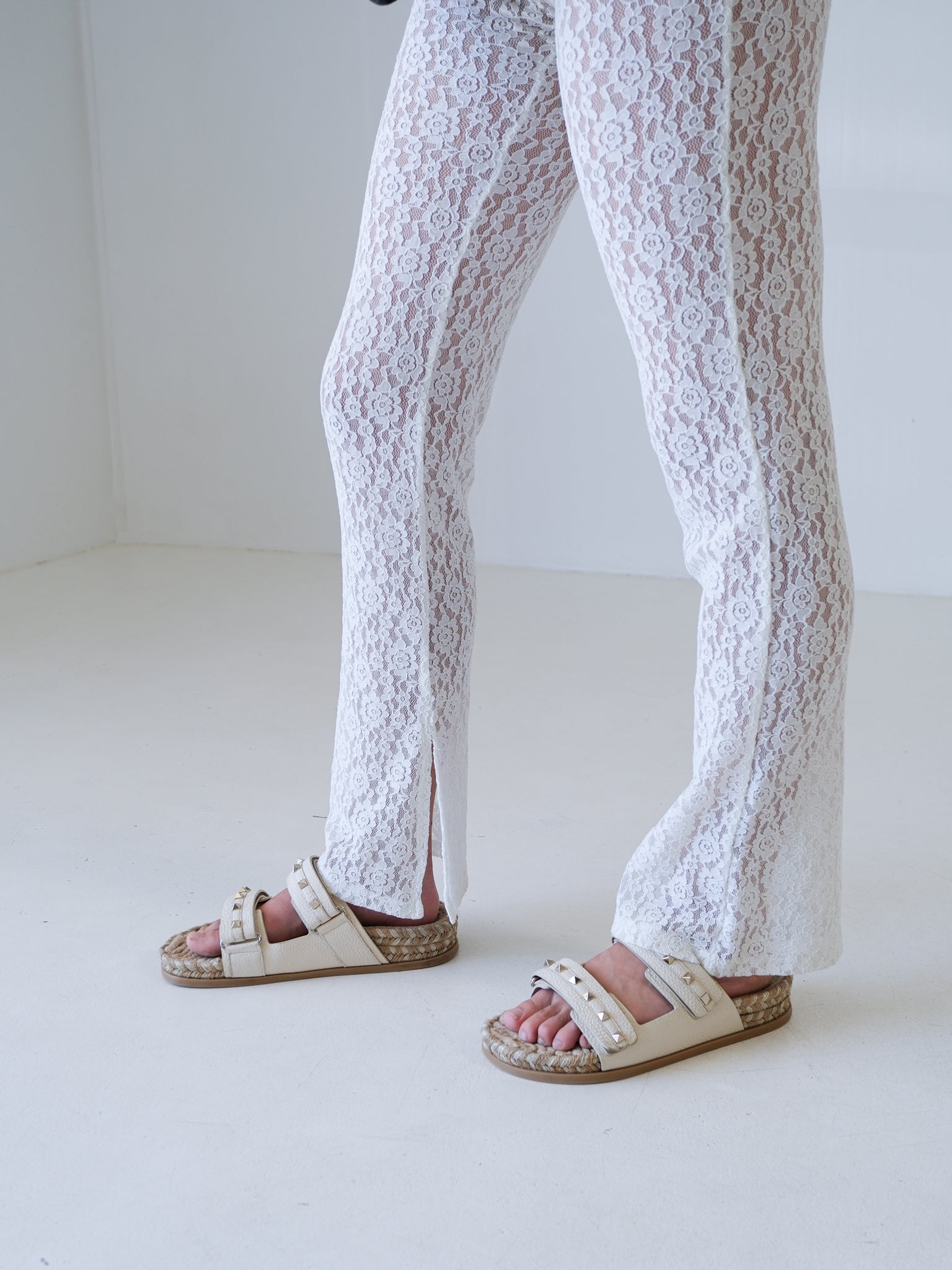 Low Rise Lace Legging, Size S