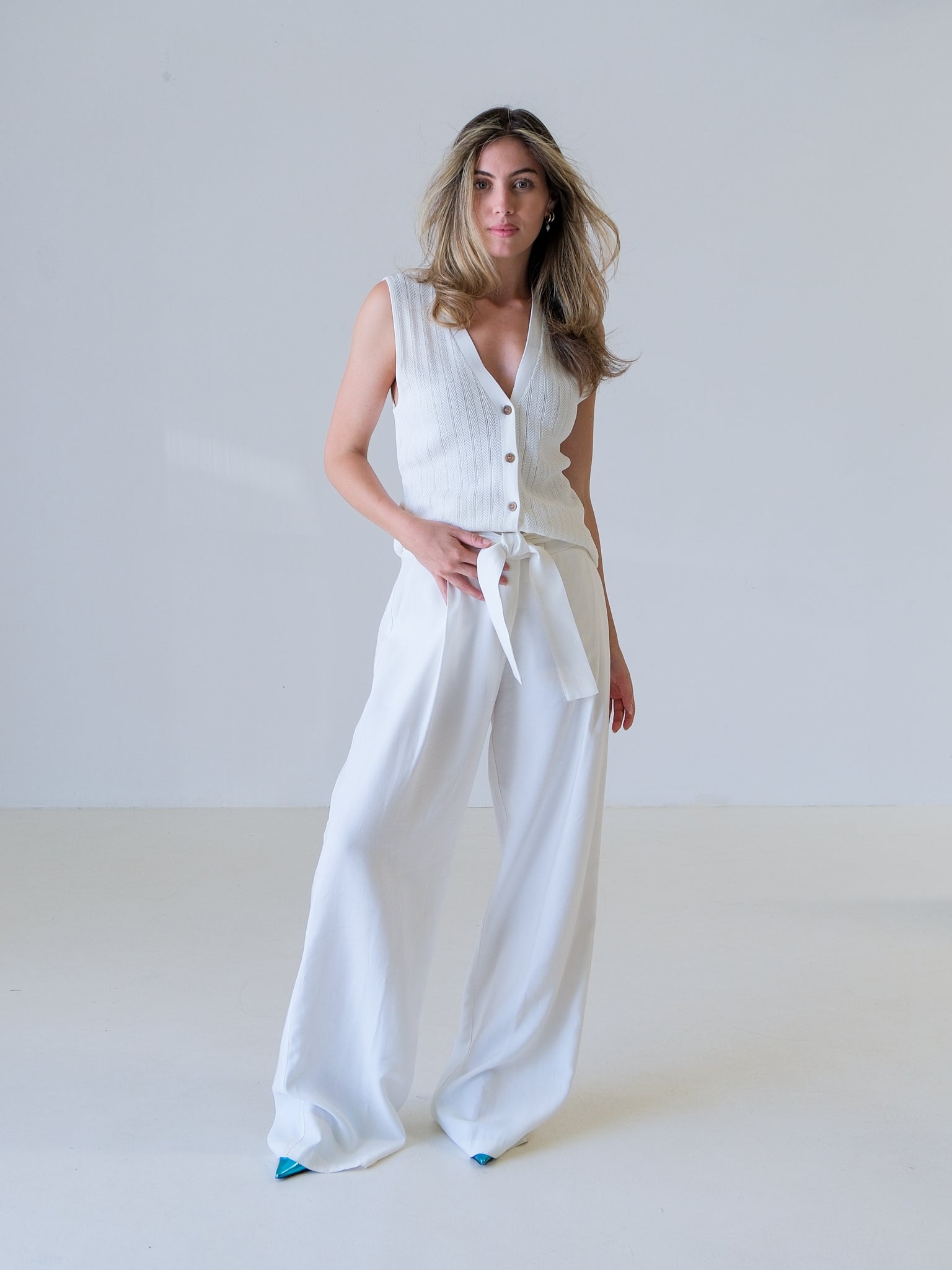 'Plaza' Sleeveless Knit Top, Size 4 | AU 14