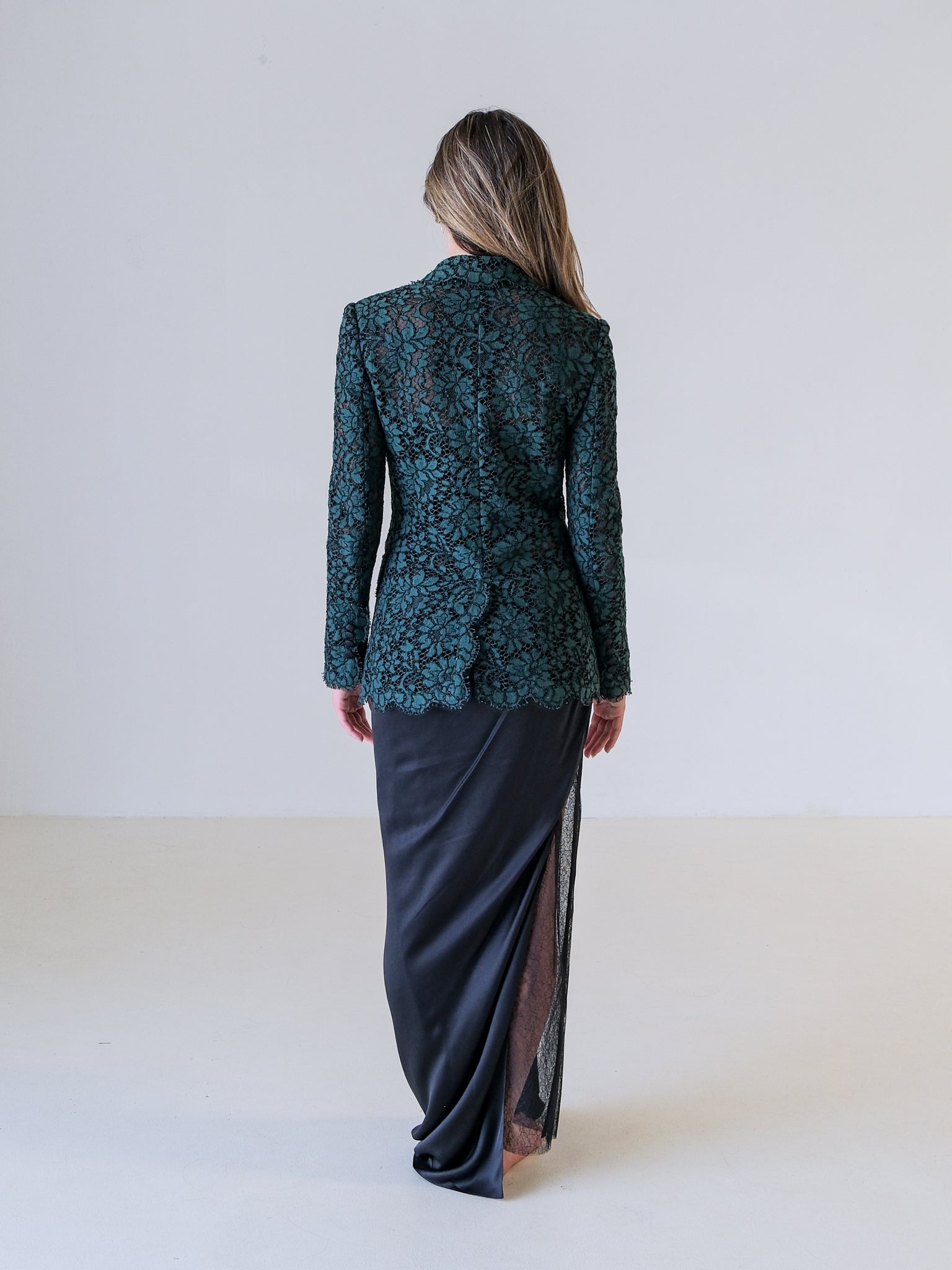 Double Breasted Lace Blazer, Size AU 8