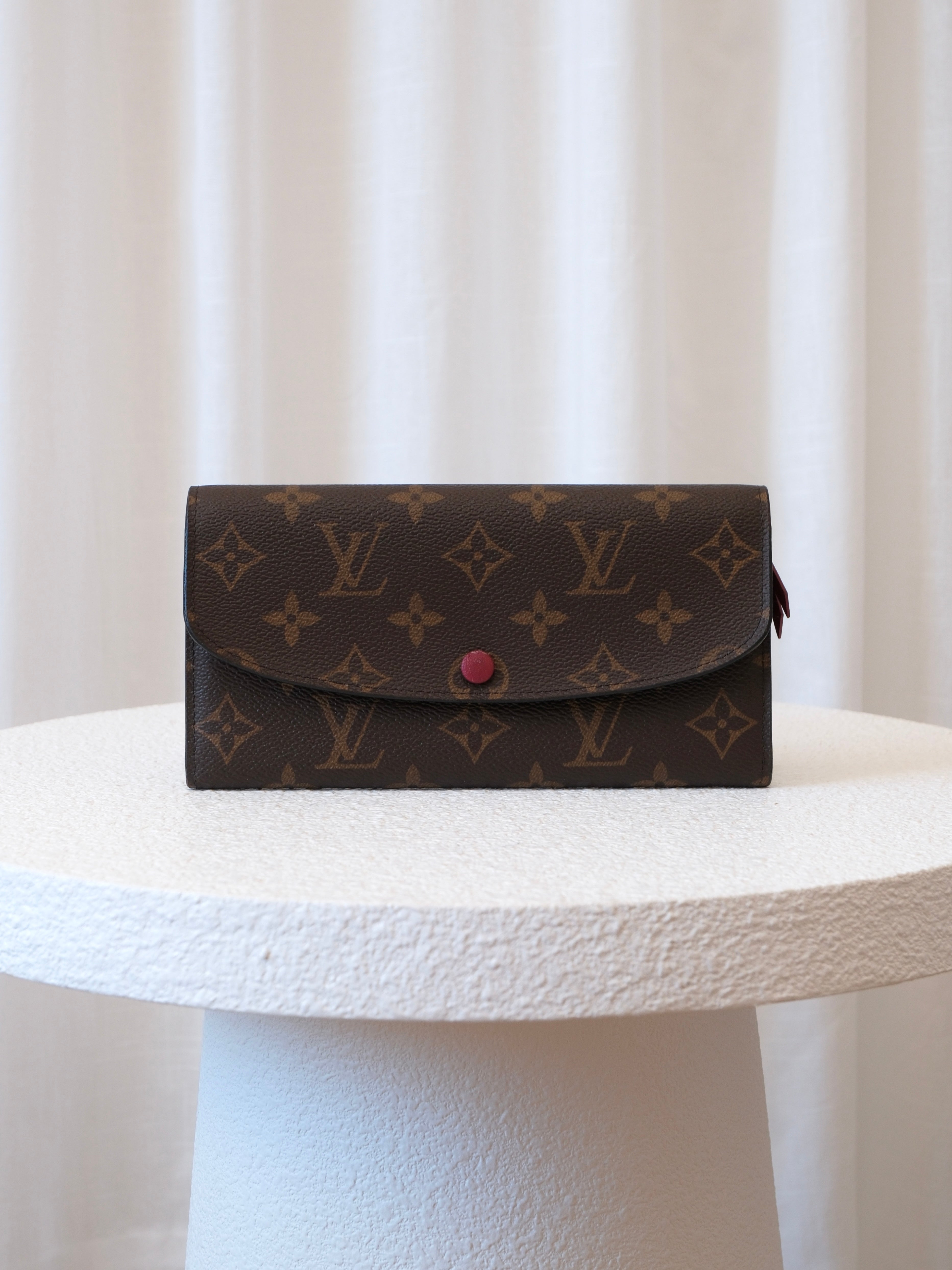 'Emilie' Monogram Canvas Wallet