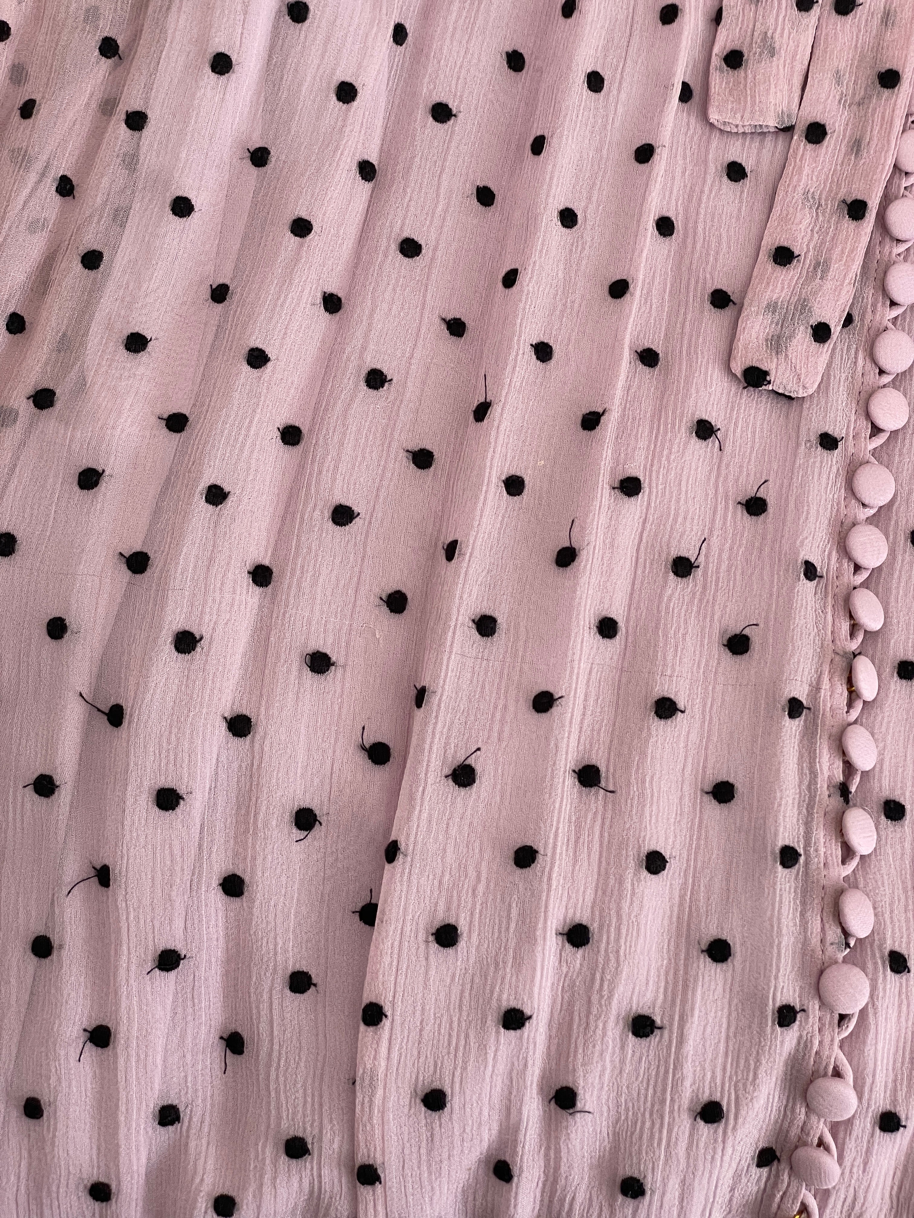'Ninety-Six' Silk Tie-Neck Dress, Size 3 | AU 14