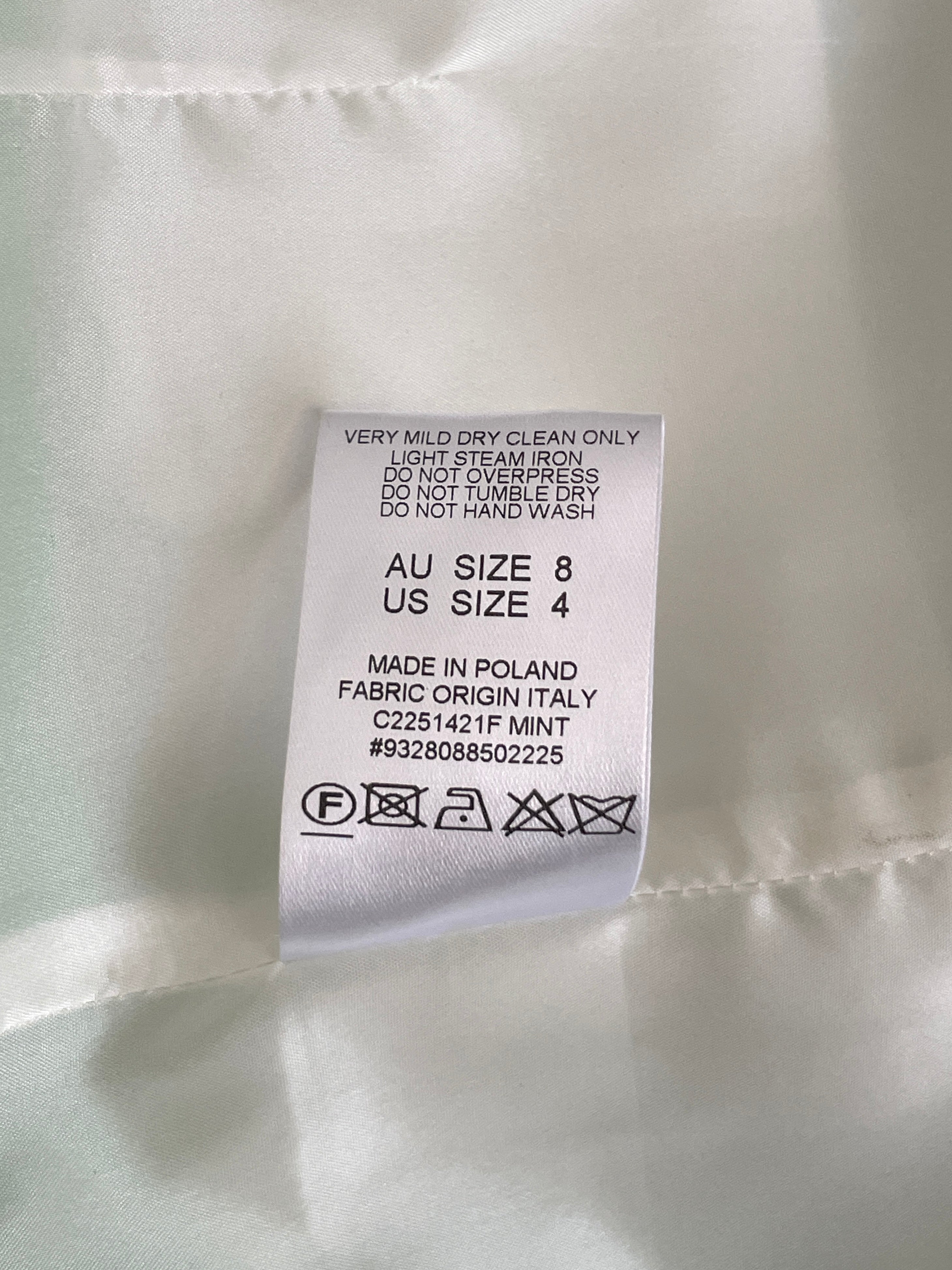 Tailored Italian Jacket, Size AU 8