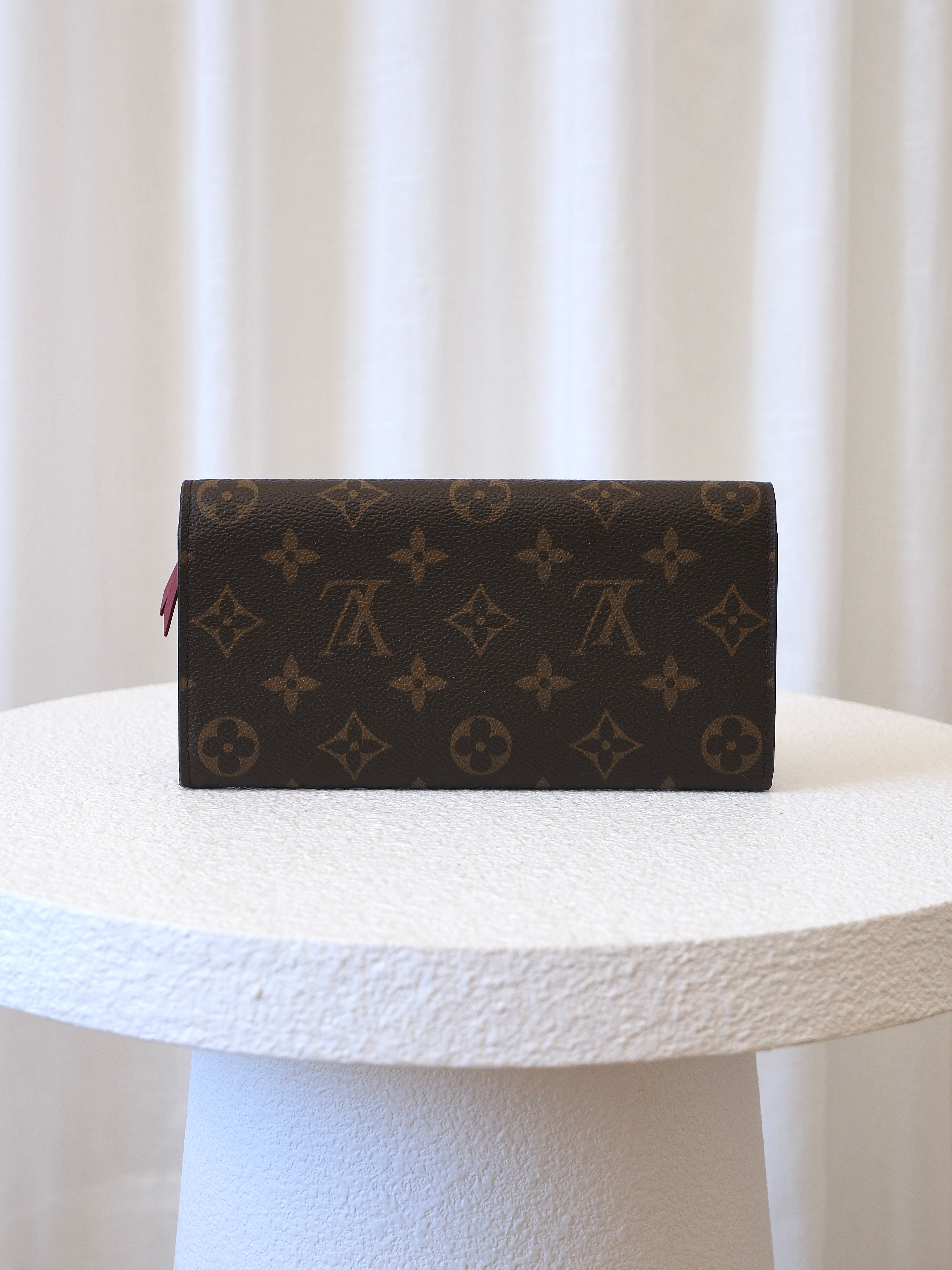 'Emilie' Monogram Canvas Wallet