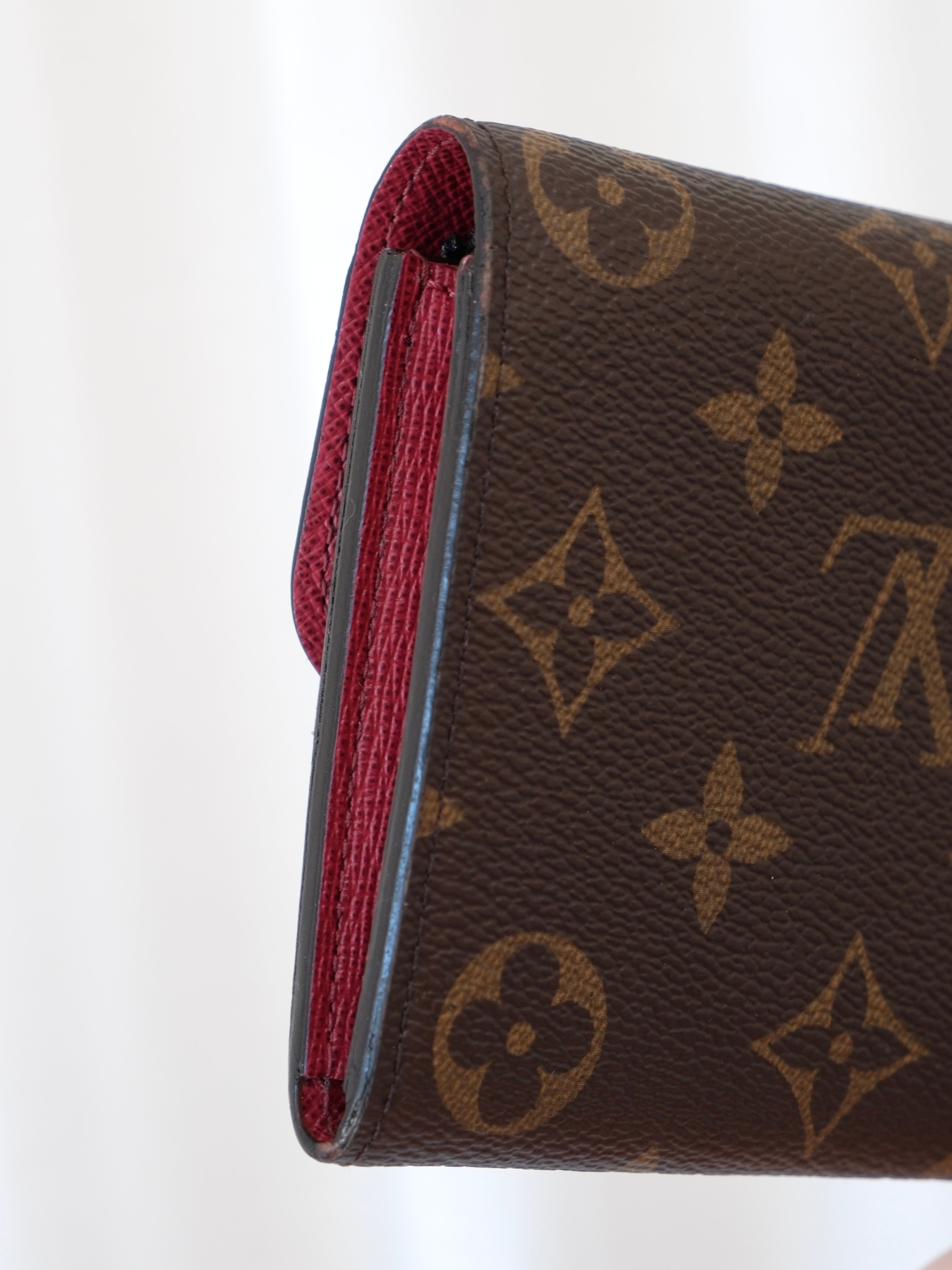 'Emilie' Monogram Canvas Wallet