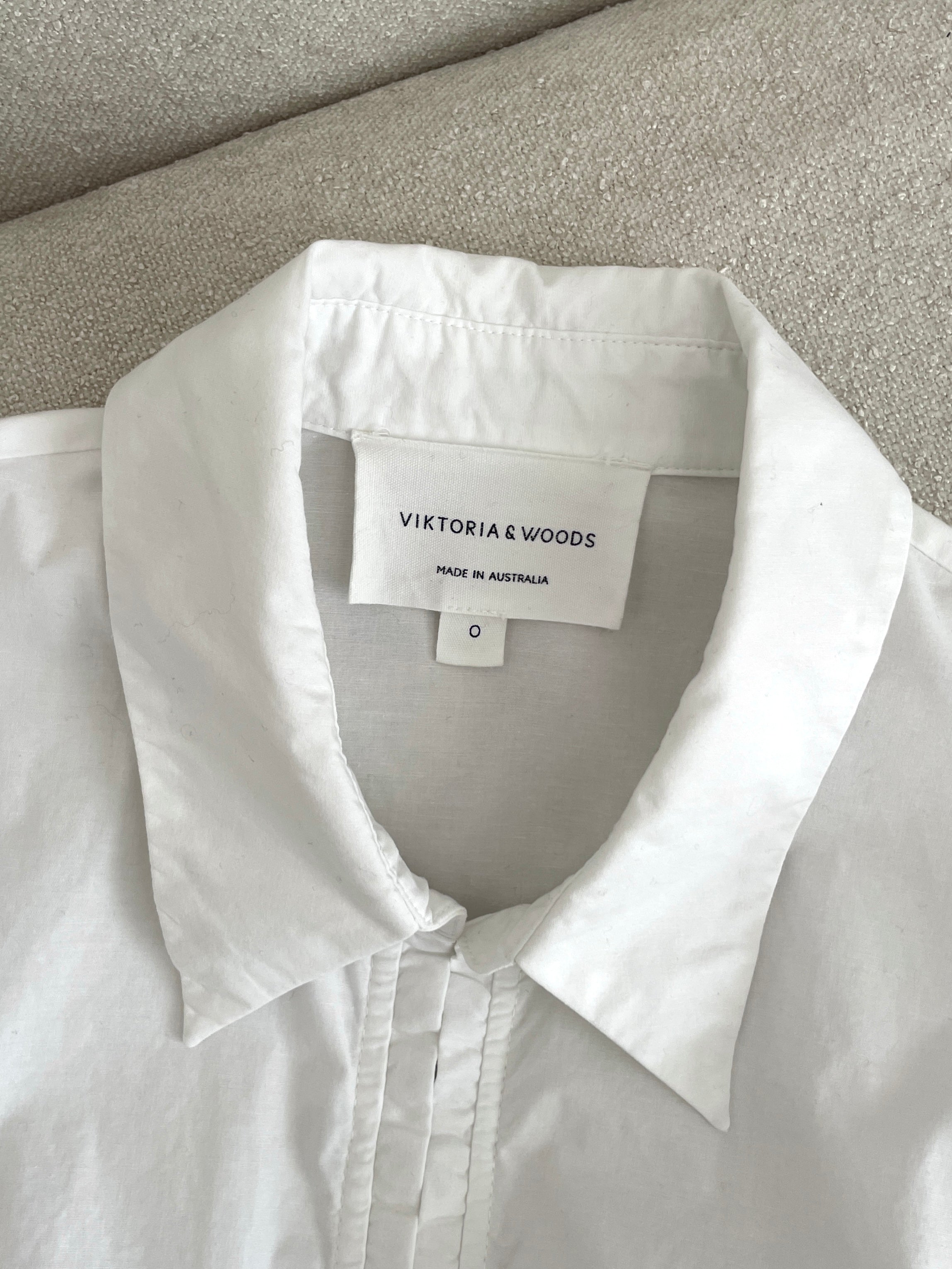 'Faith' Corset Style Cropped Shirt, Size 0 | AU 6