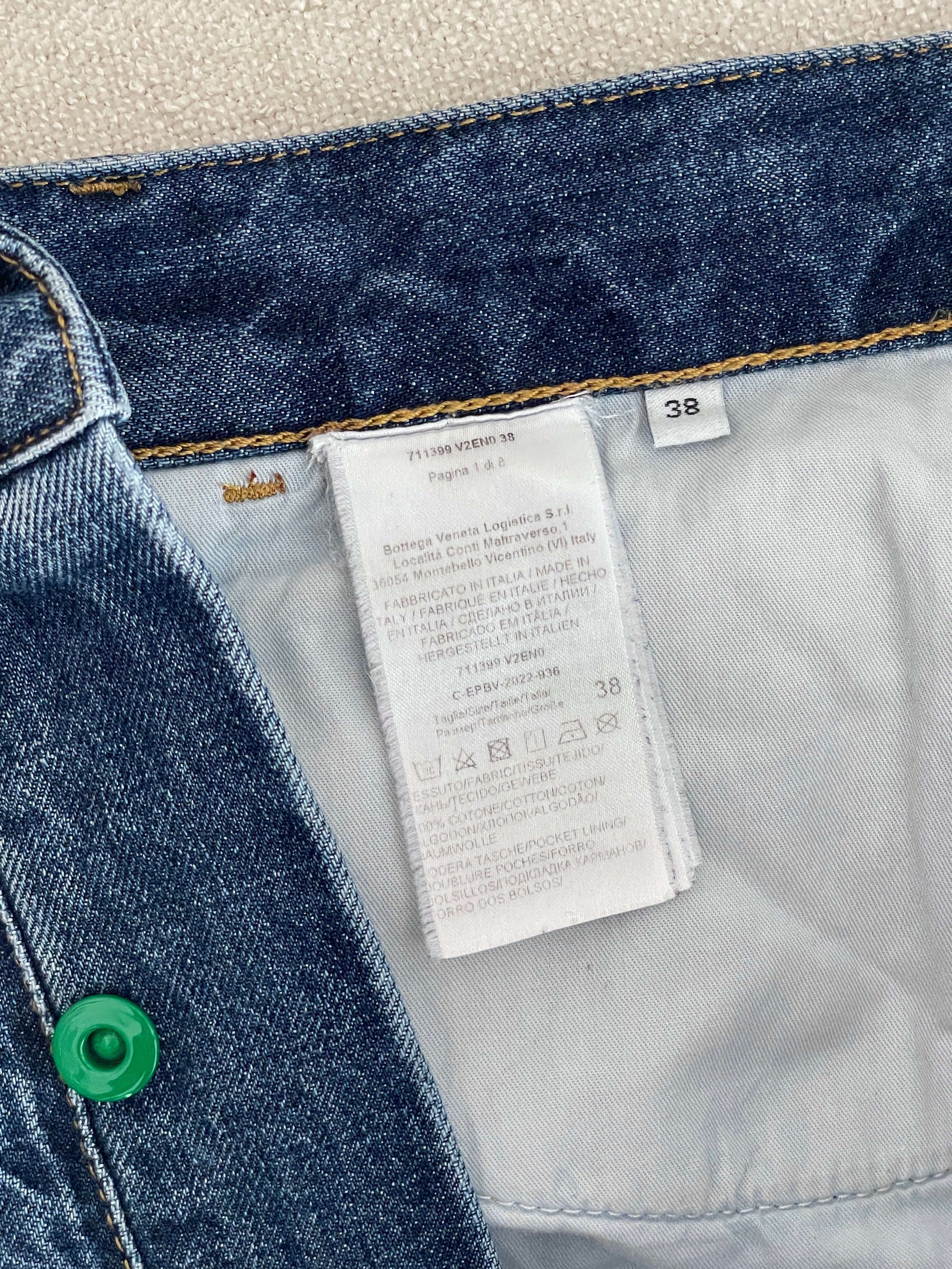High Rise Straight Denim Jeans, Size 38 | AU 6