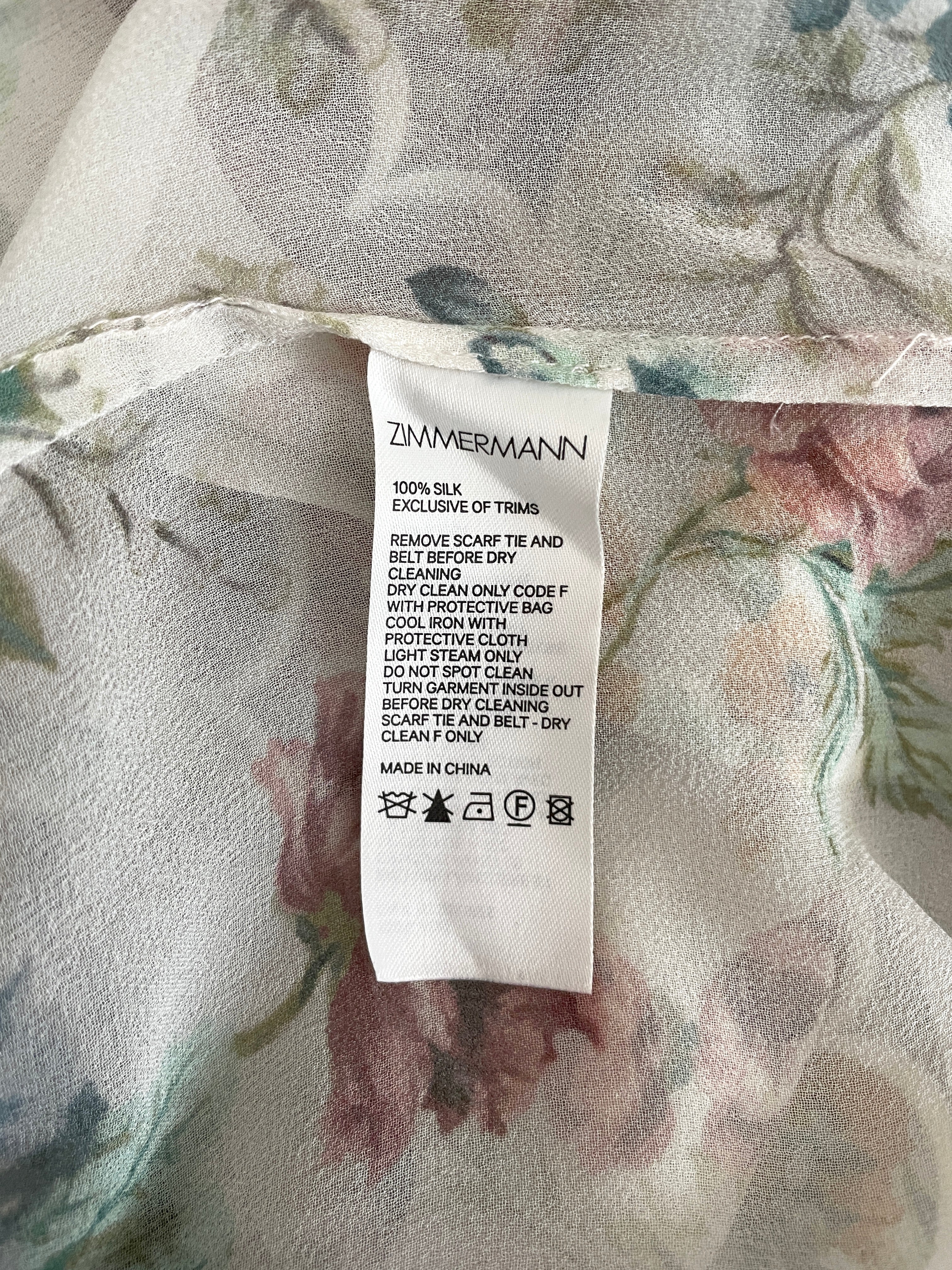 'Wavelength' Silk Floral Midi Dress, Size 3 | AU 14