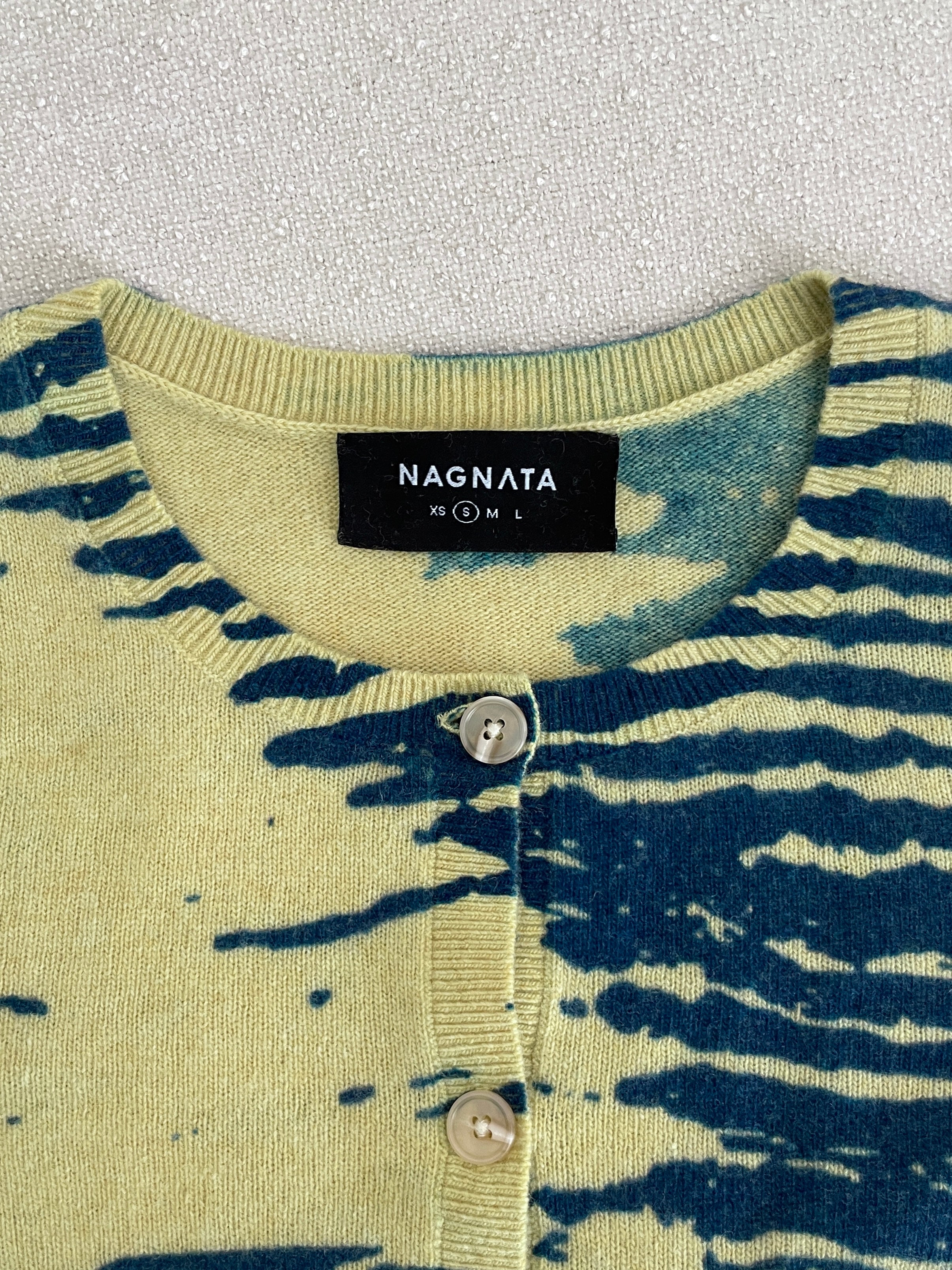 'Mirage' Cropped Knit Cardigan, Size S