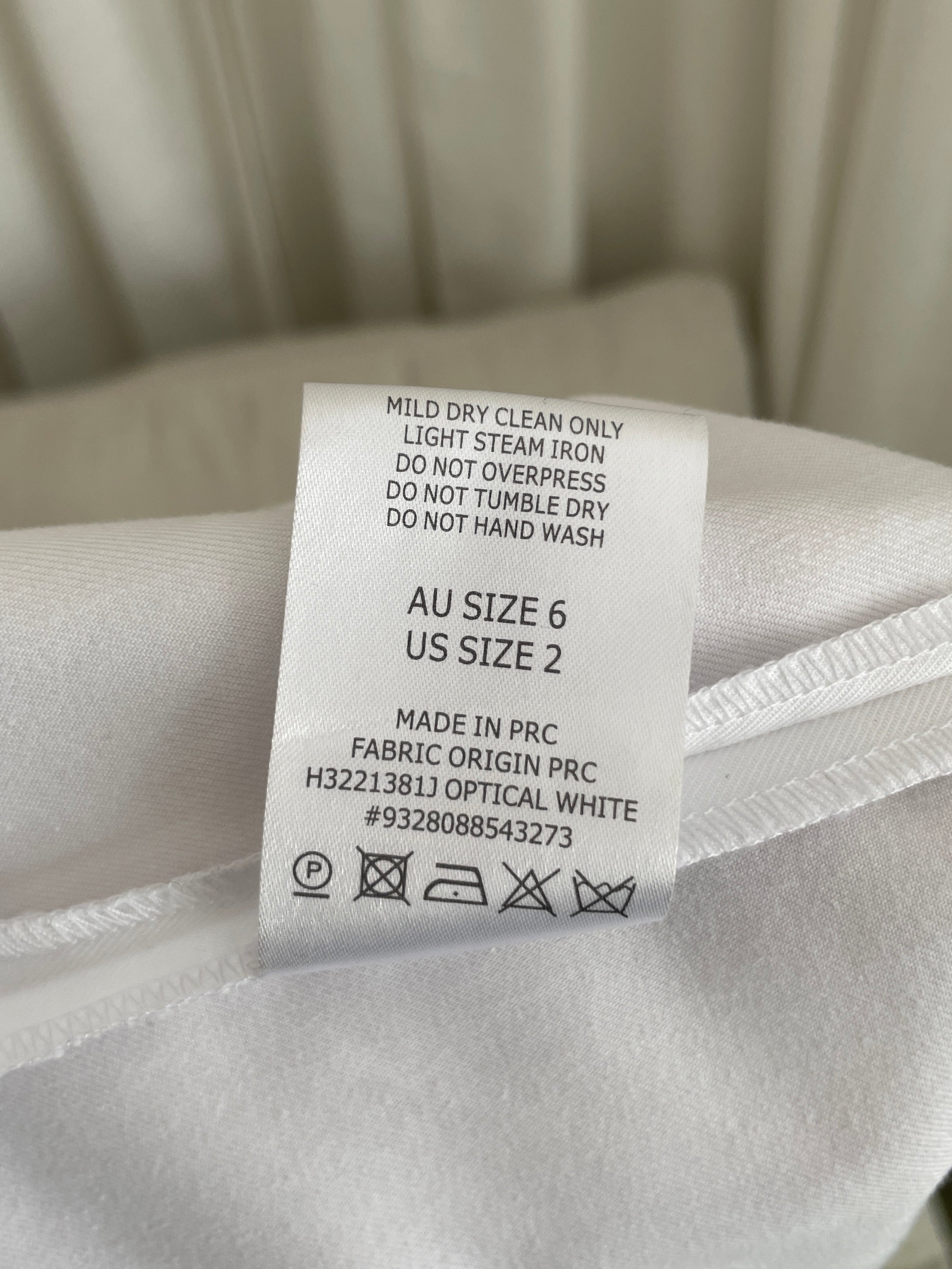 Pleat Drape Leg Trouser, Size AU 6