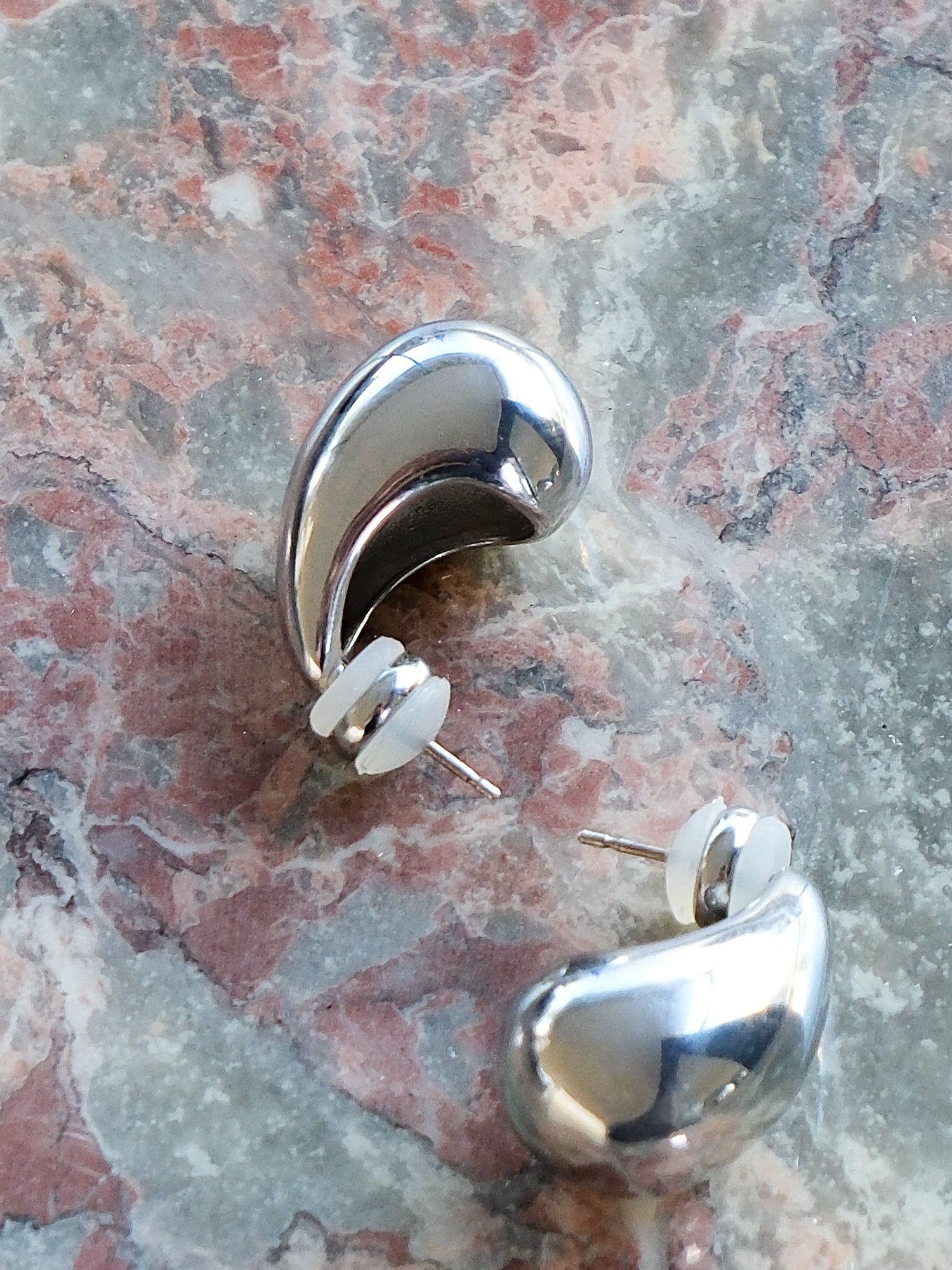 Small Teardrop Stud Earrings