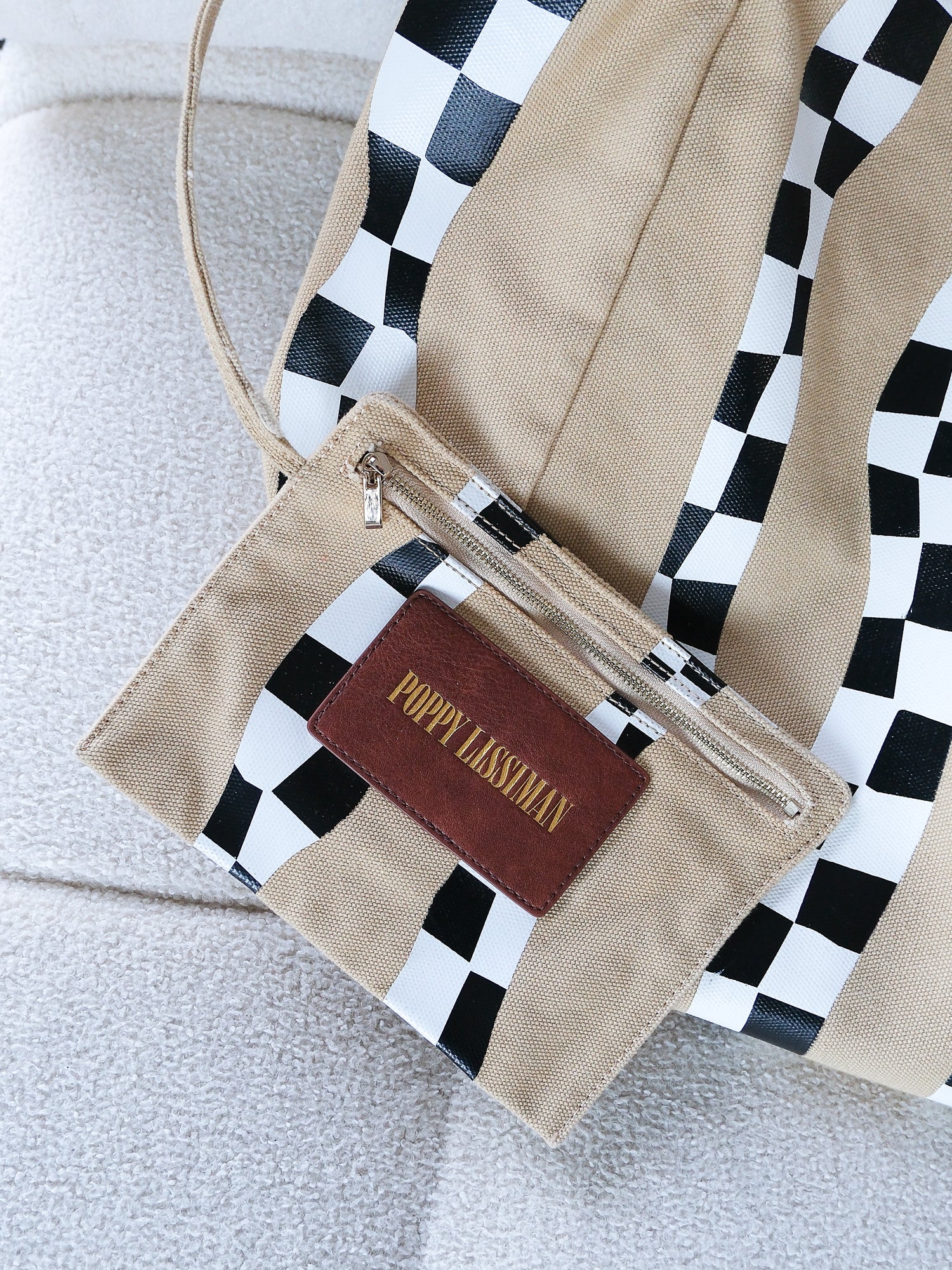 'Polanco' Taxi Squiggle Sand Tote Bag