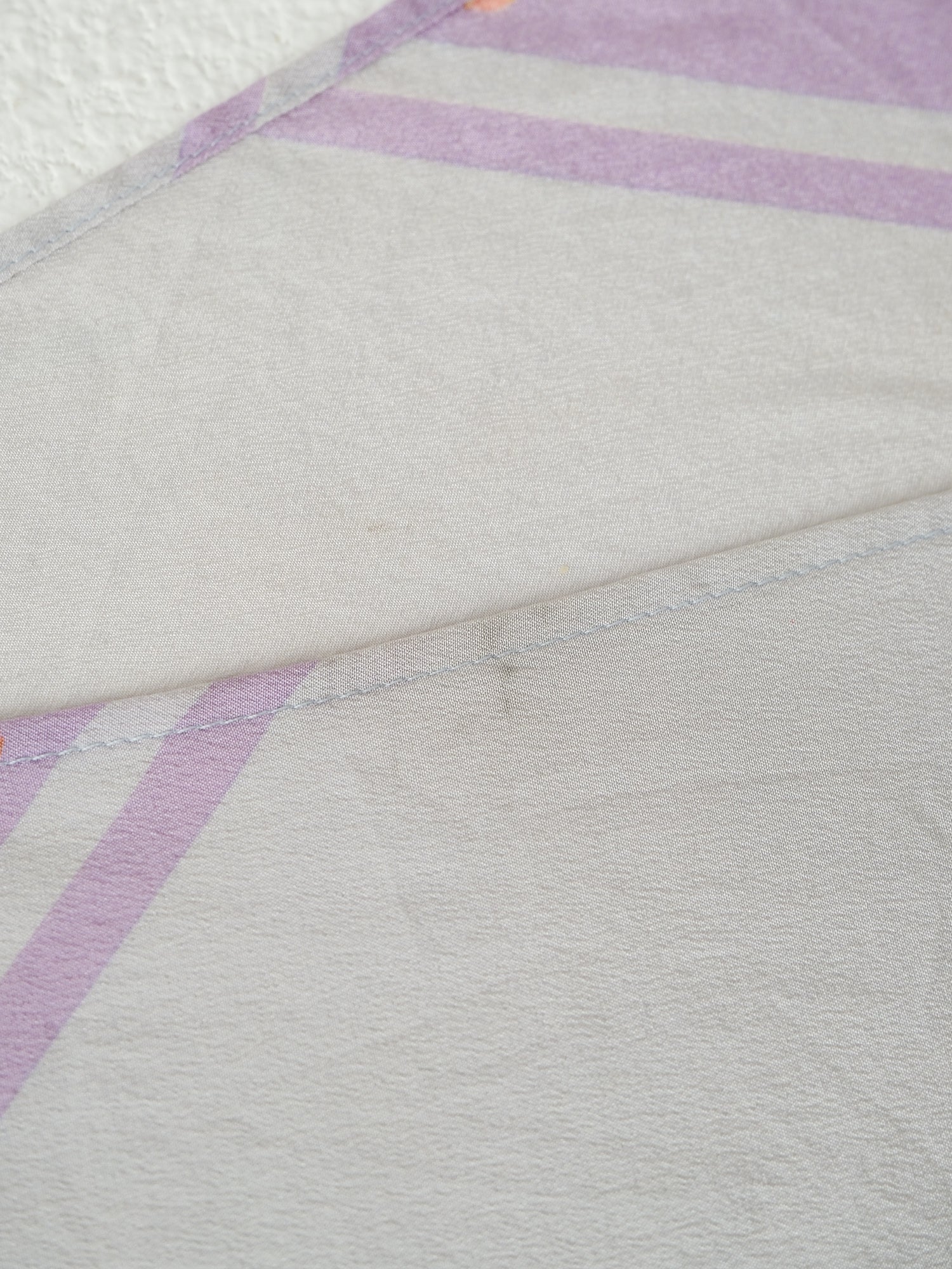Vintage 'Poupées' Print Silk Neck Scarf