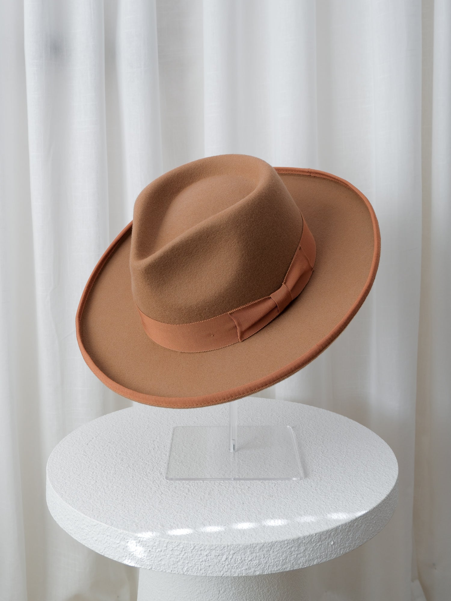 'Peirre' Unisex Wool Fedora Hat, Size XL | 61cm