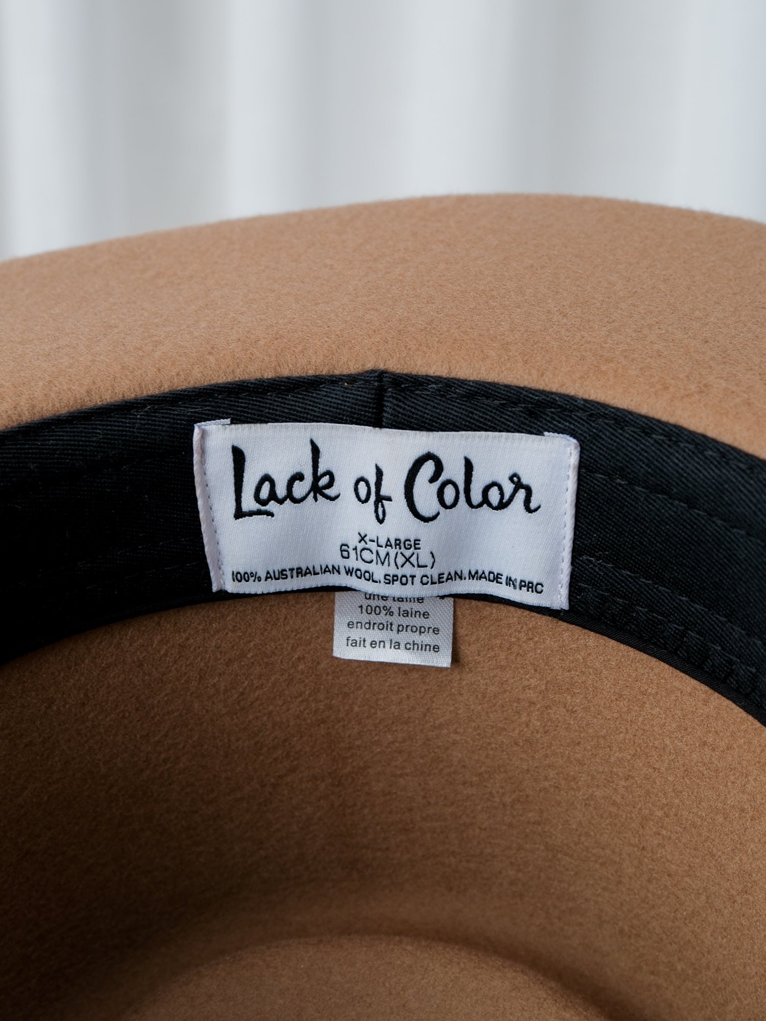 'Peirre' Unisex Wool Fedora Hat, Size XL | 61cm