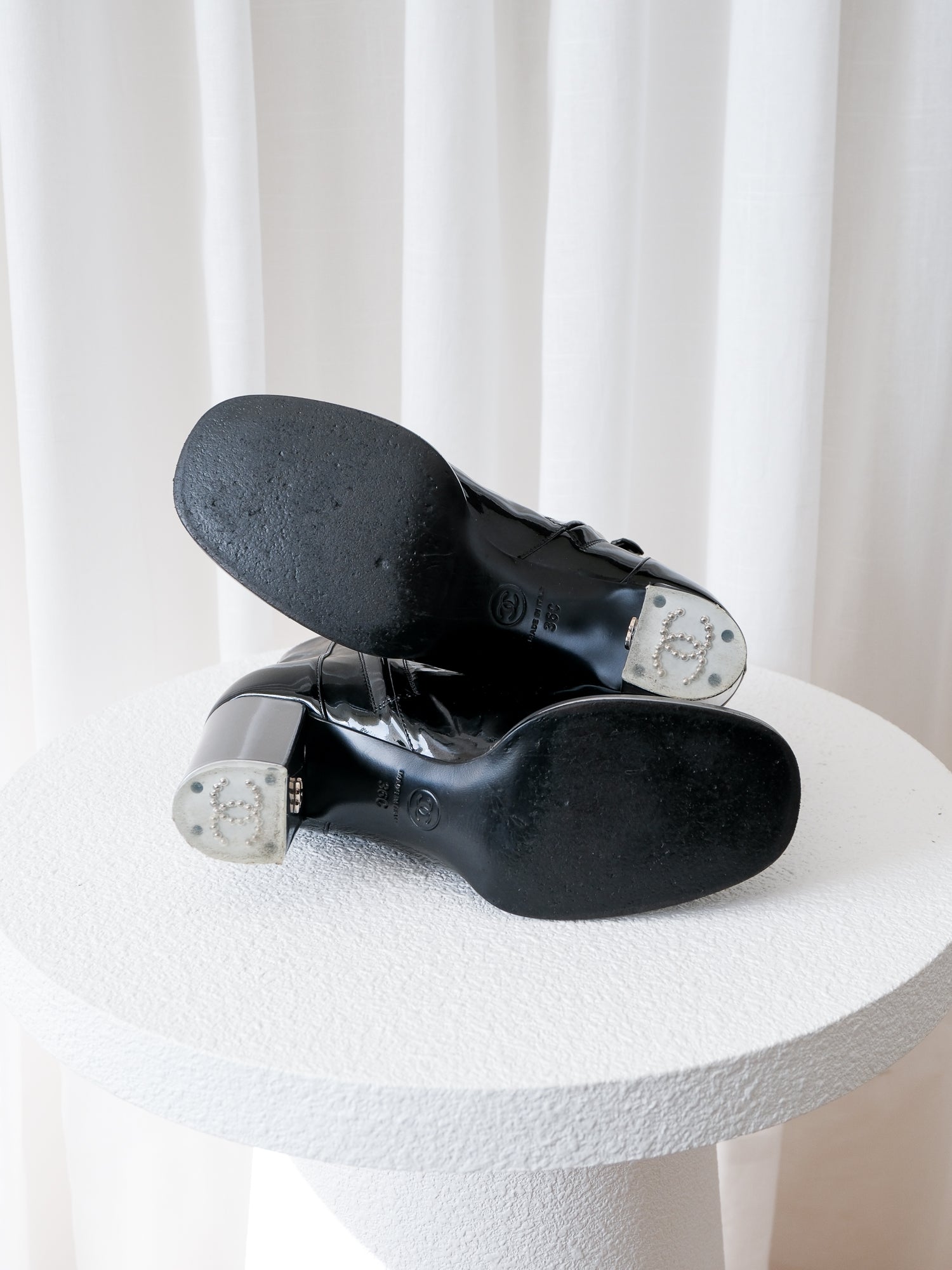AW14 Patent Leather Heeled Ankle Boots, Size 36C