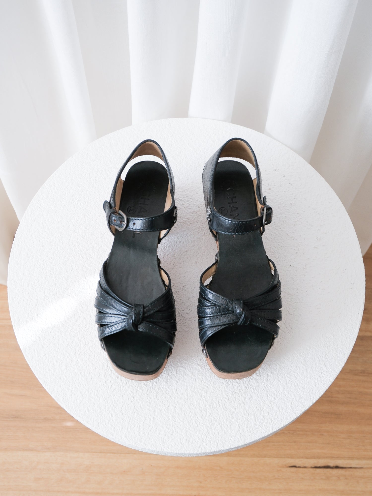 AW14 Strappy Platform Clog Sandals, Size 36