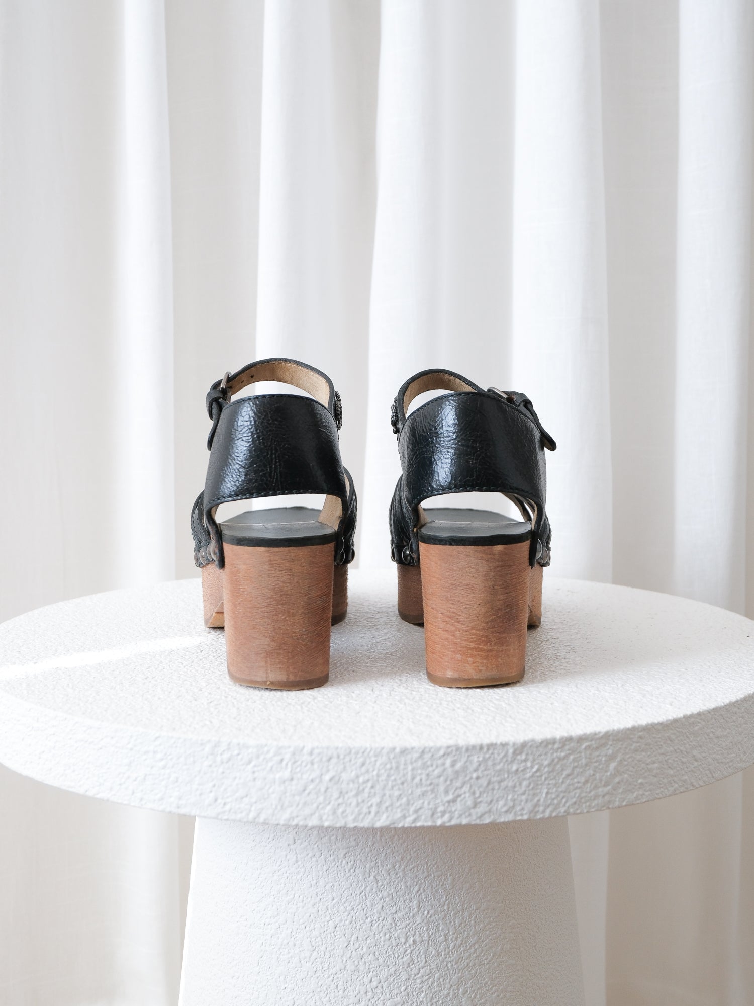 AW14 Strappy Platform Clog Sandals, Size 36