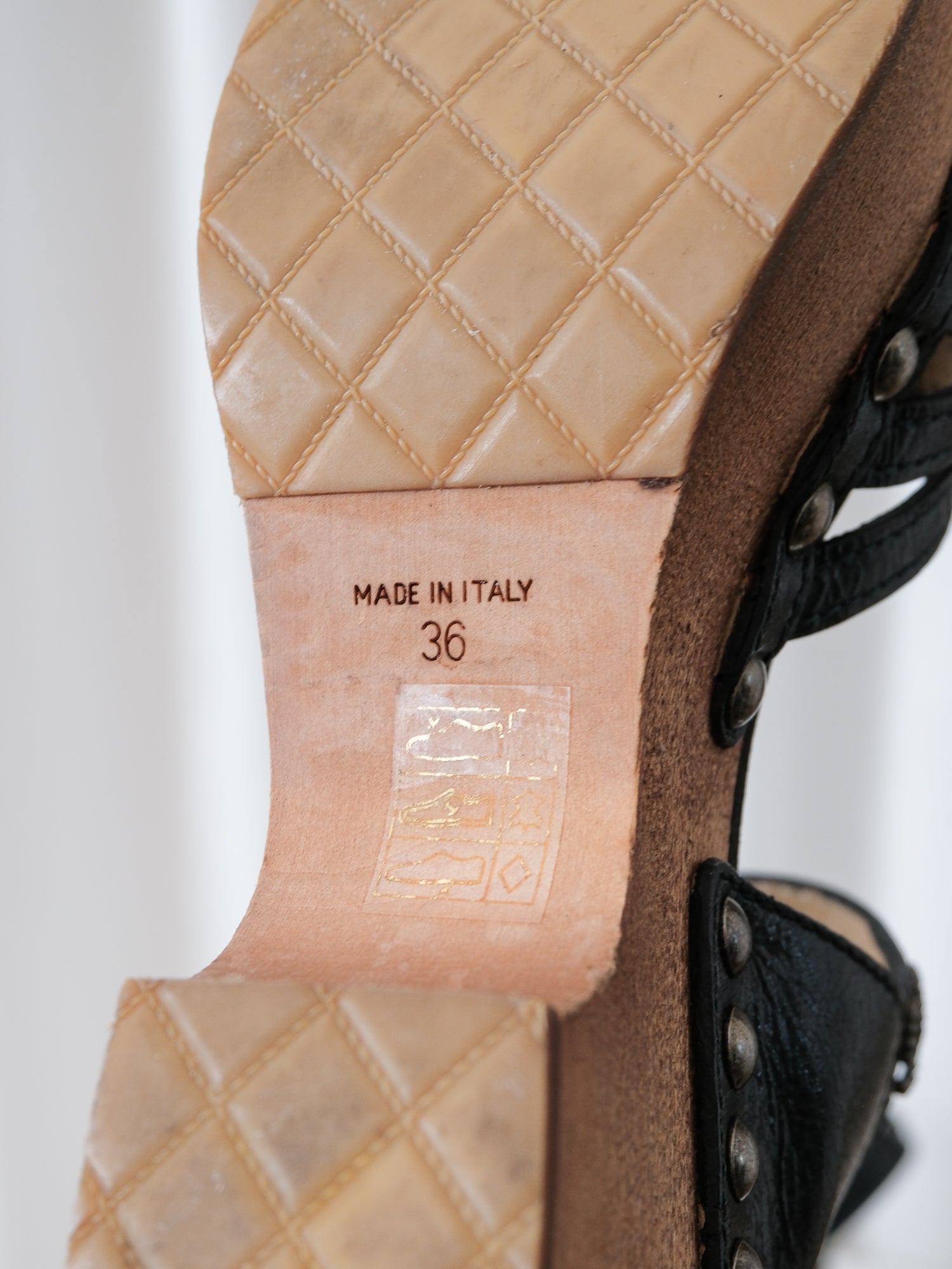 AW14 Strappy Platform Clog Sandals, Size 36