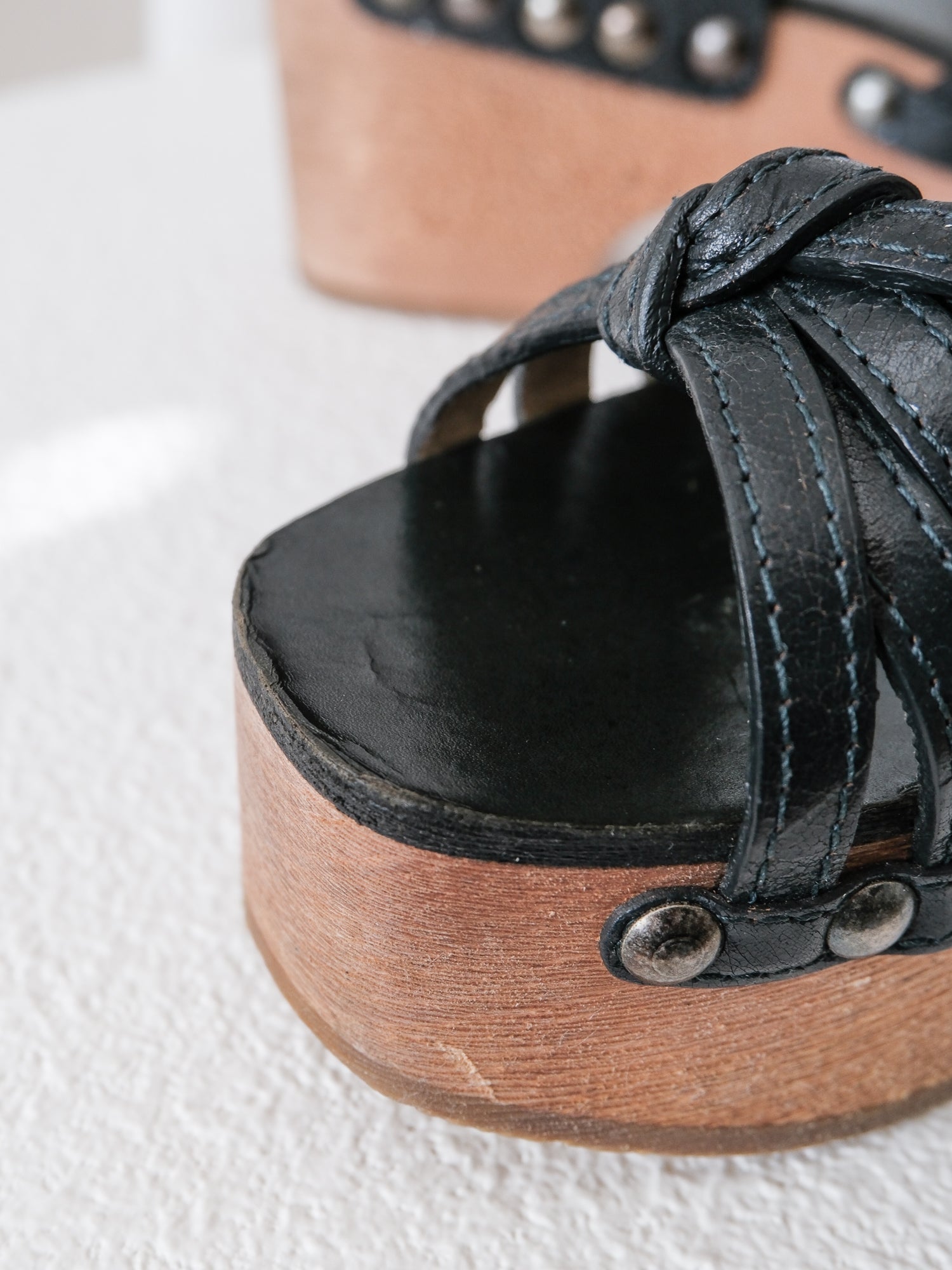 AW14 Strappy Platform Clog Sandals, Size 36