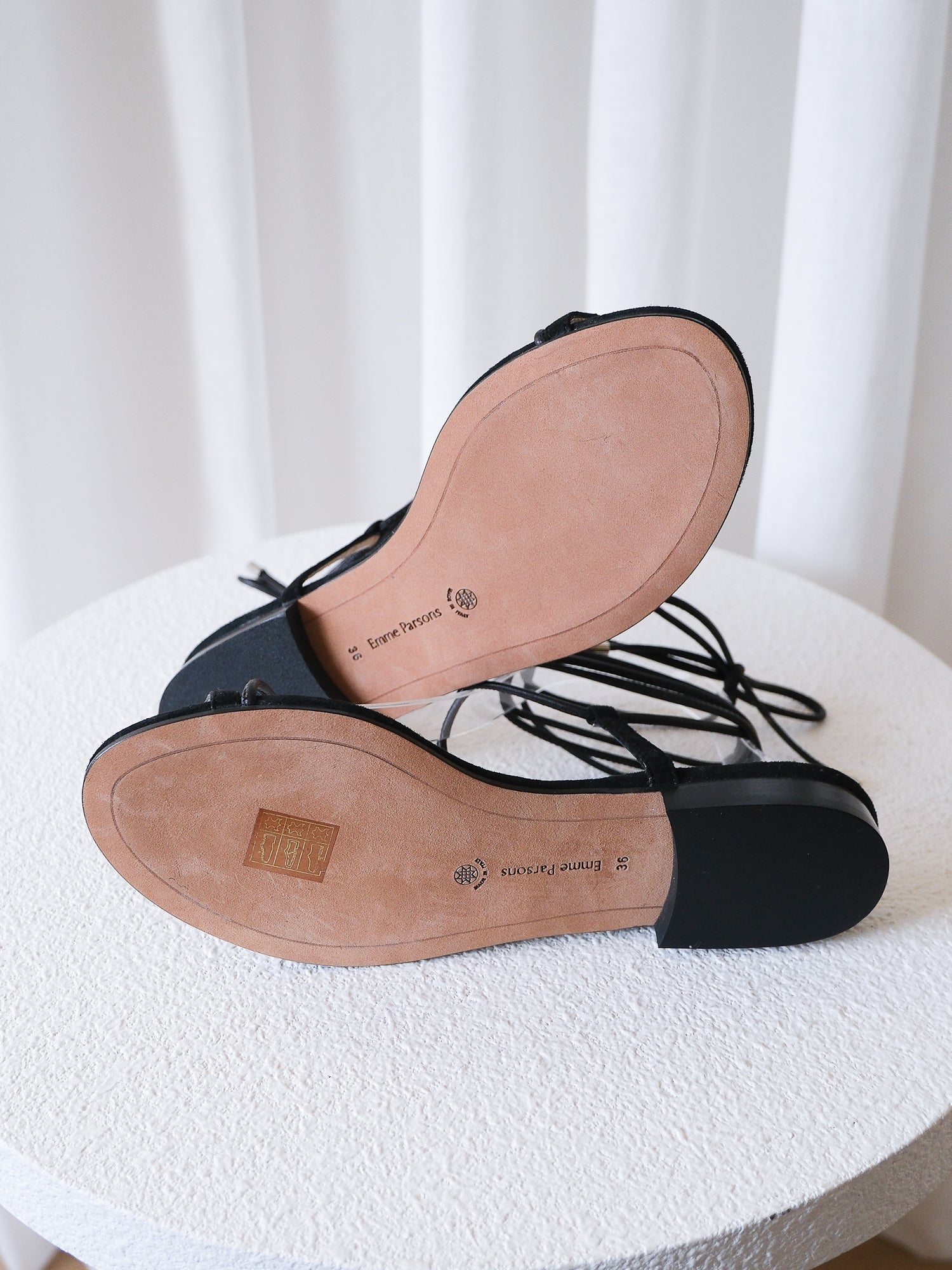 'Susan' Lace-Up Suede Sandals, Size 36