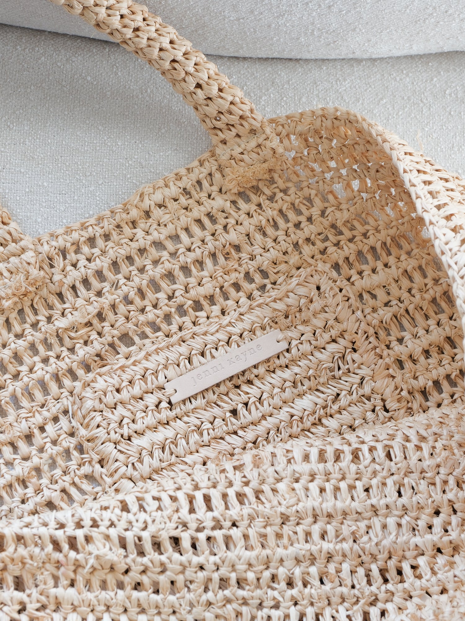 Woven Raffia Tote Bag