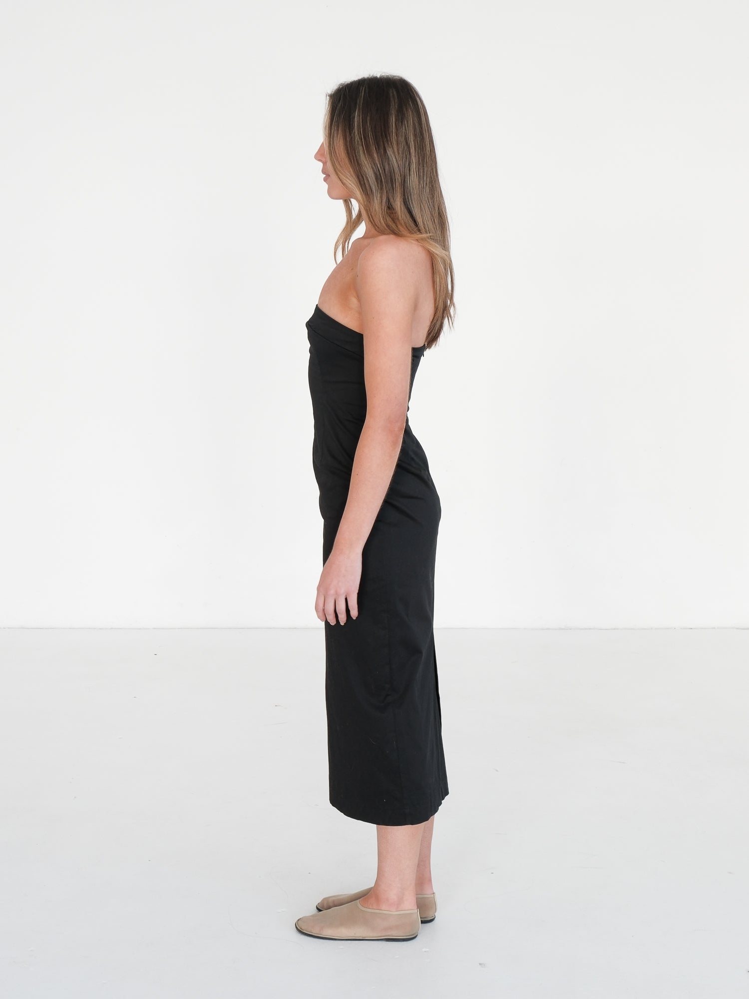 'Bonita' Strapless Midi Dress, Size AU 8