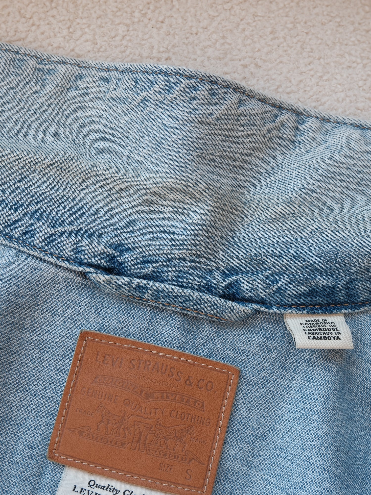 'Original Trucker' Denim Jacket, Size S