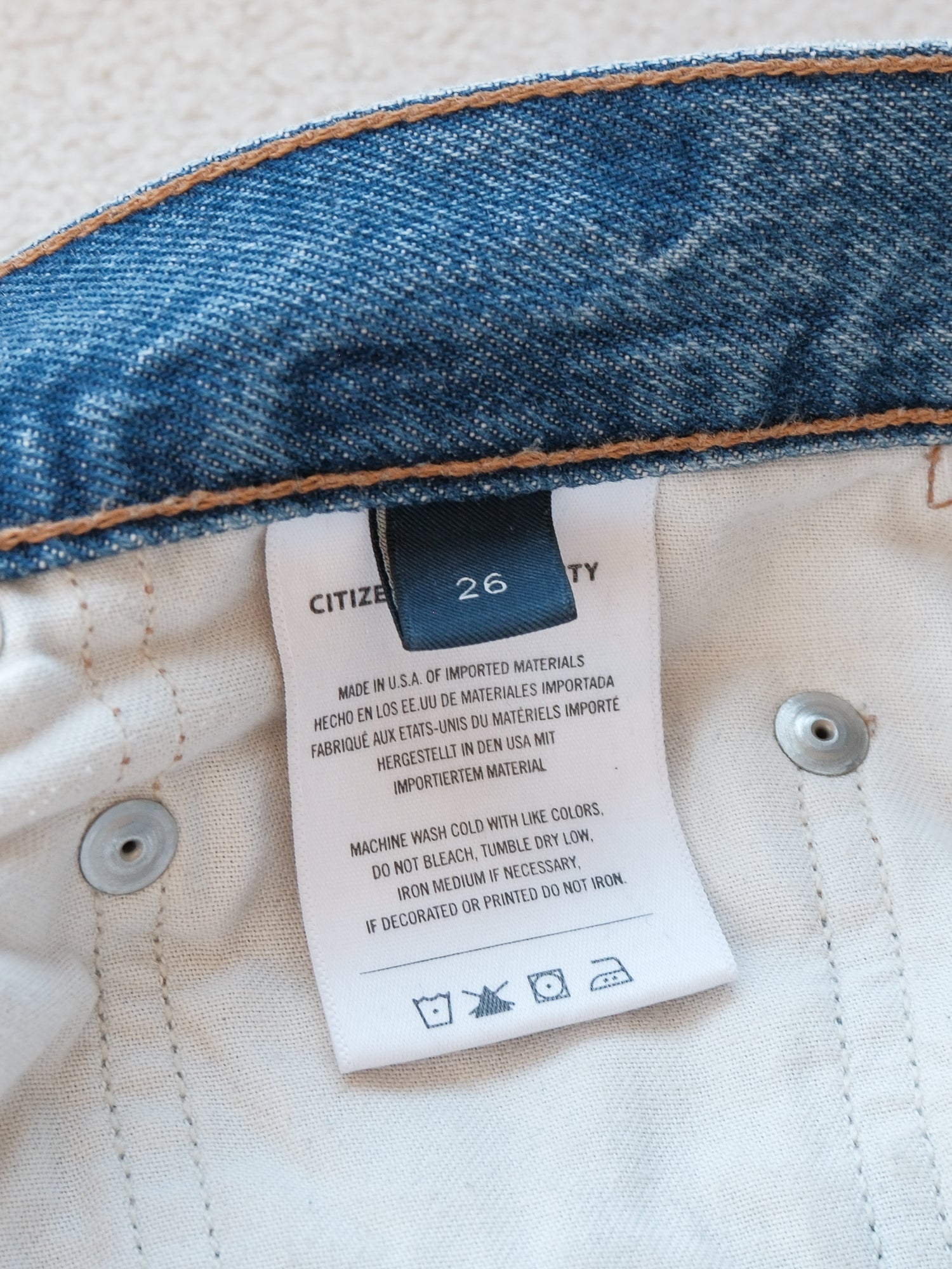 'Devi' Low Slung Baggy Taper Jeans, Size 26