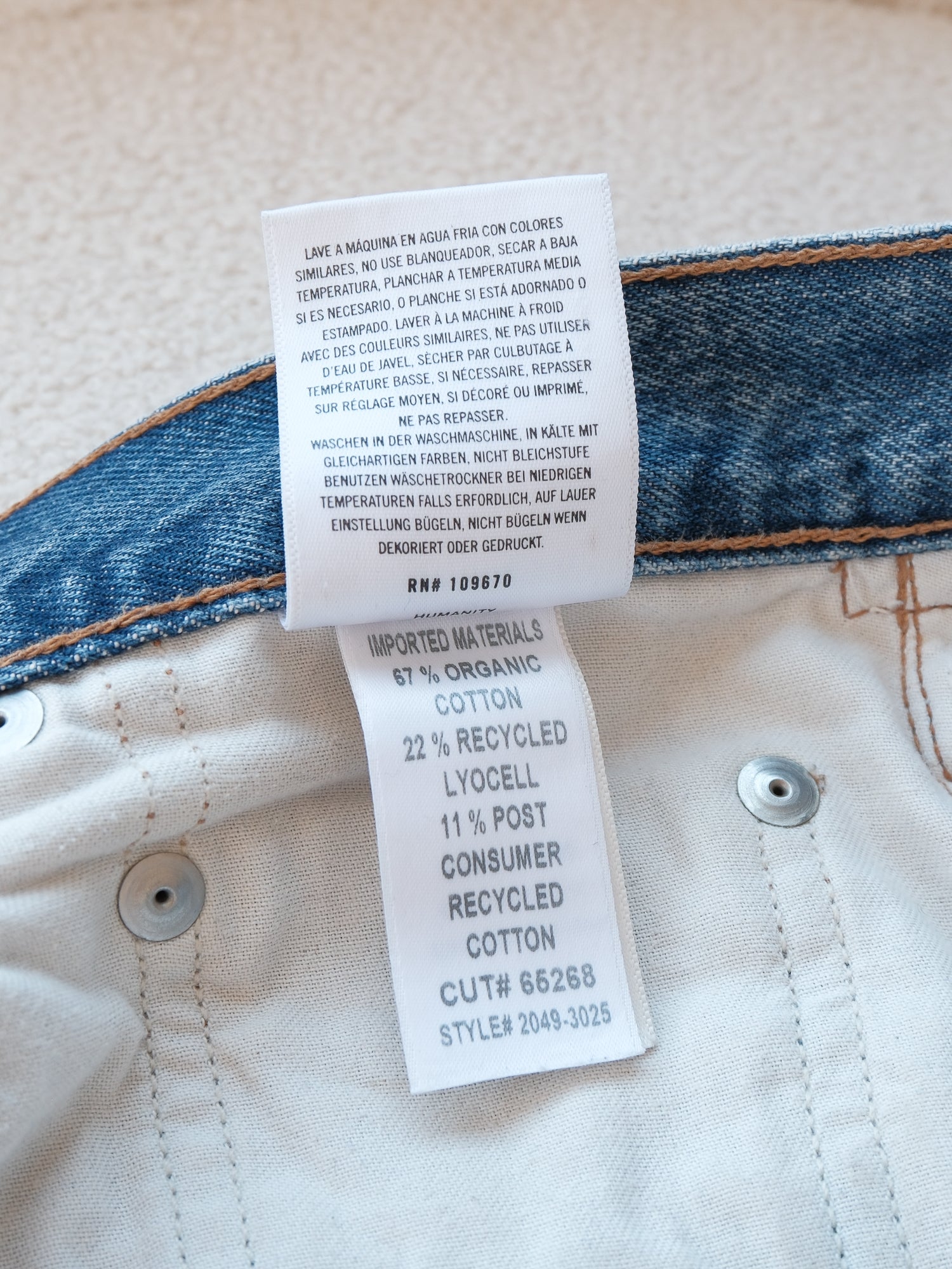'Devi' Low Slung Baggy Taper Jeans, Size 26