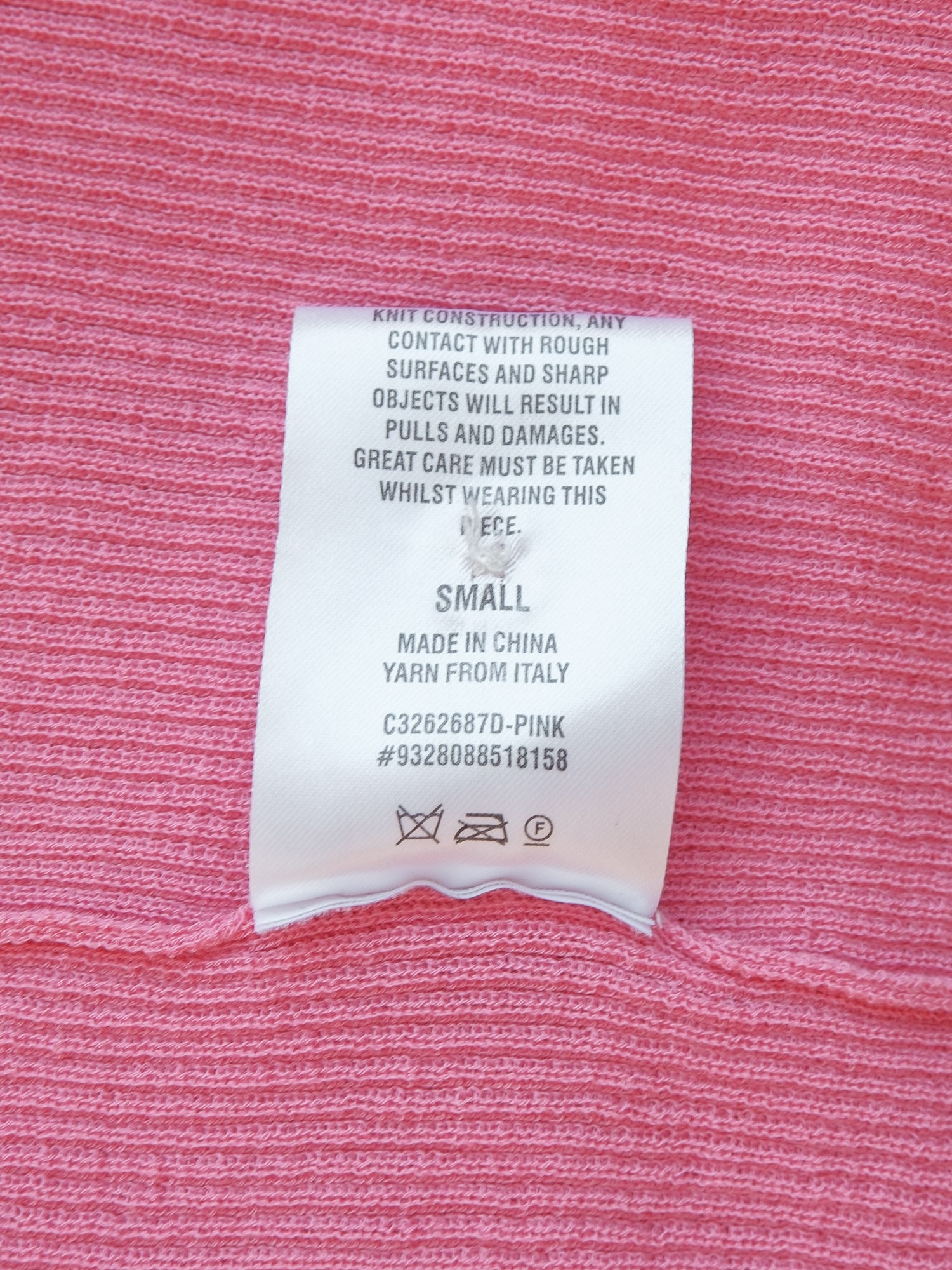 Cotton-Blend Rib Knit Polo Shirt, Size S