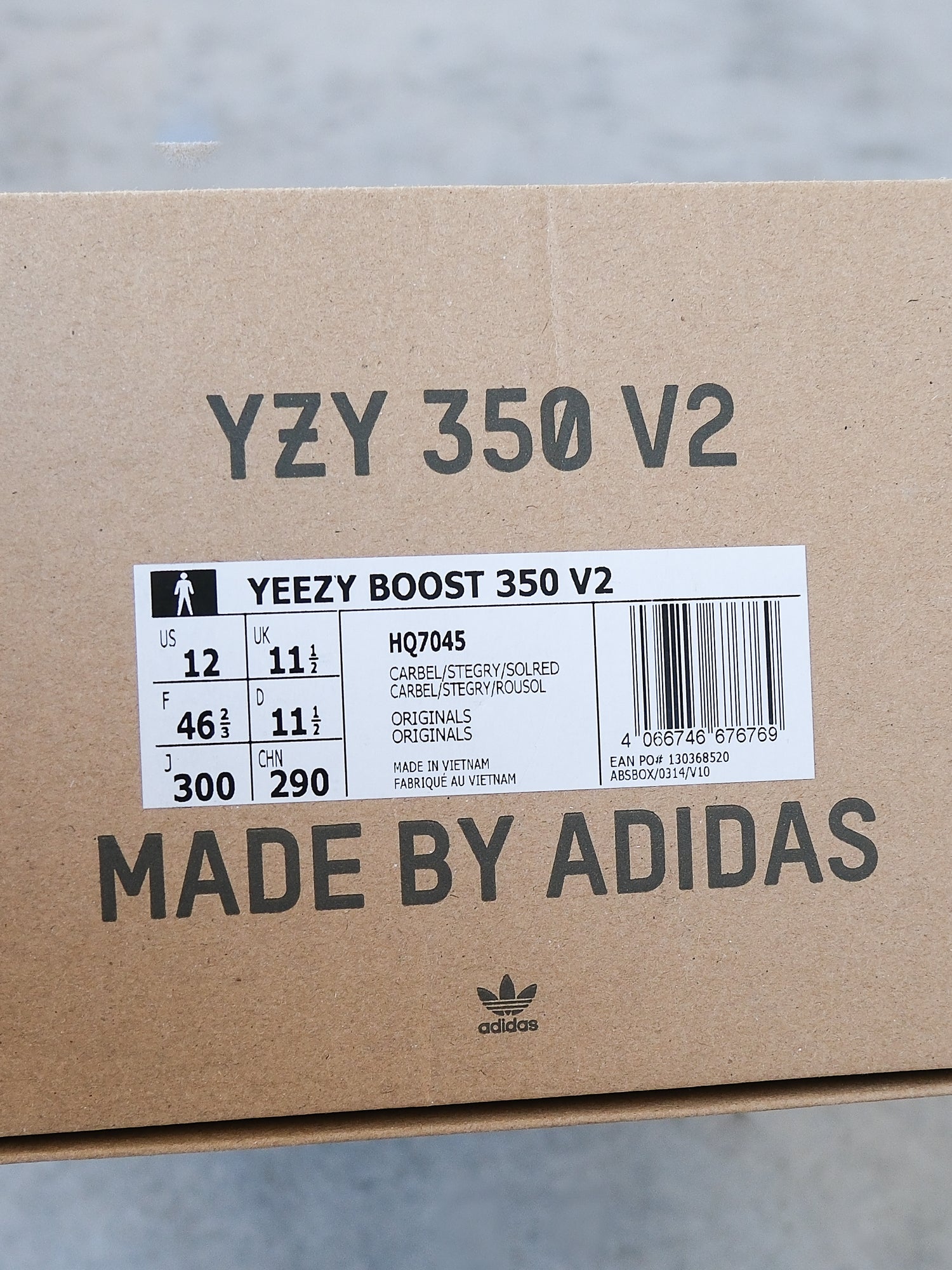Men's Boost 350 V2 Sneakers, Size US 12 | EU 46 2/3